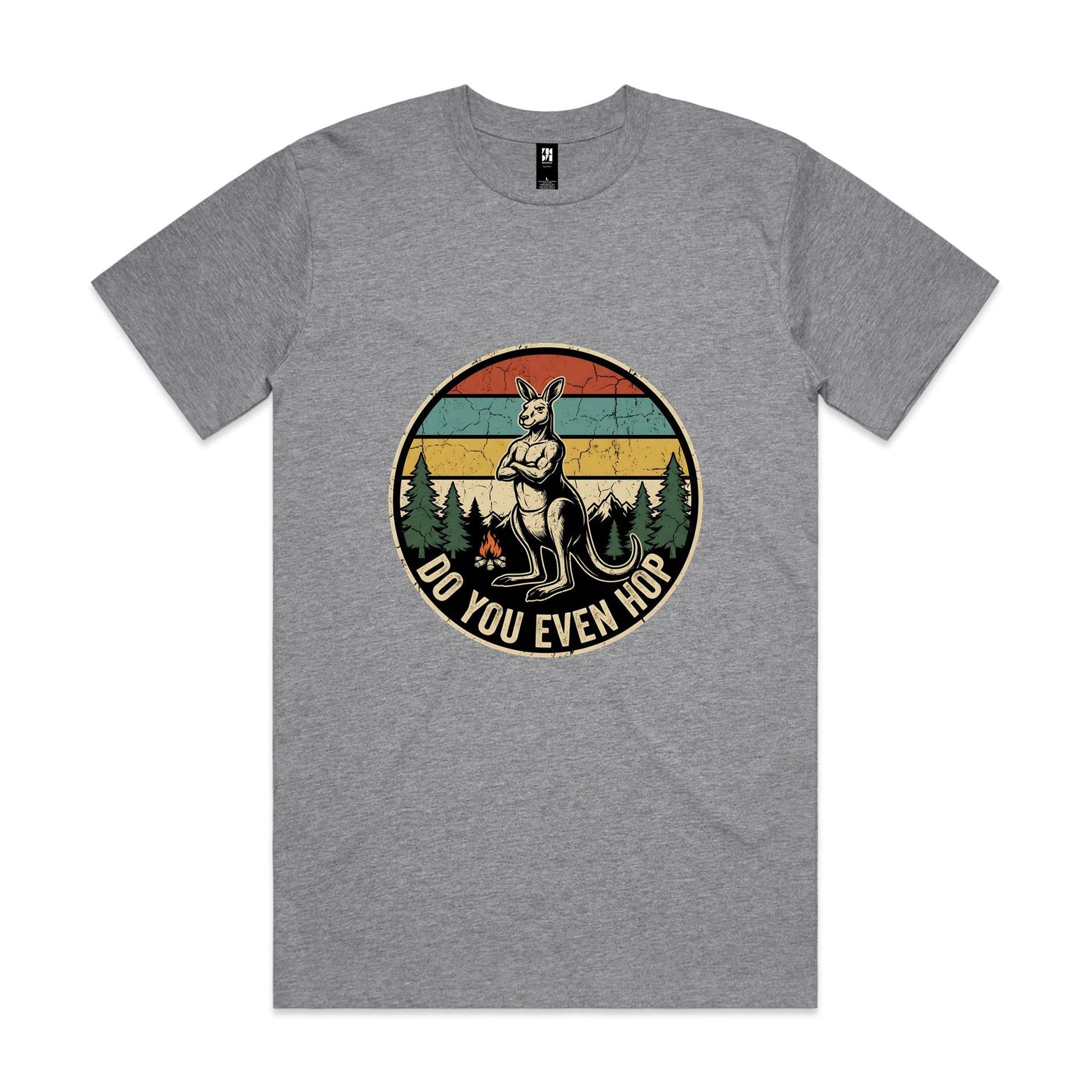 Do You Even Hop — Buff Kangaroo Retro Gym Tee