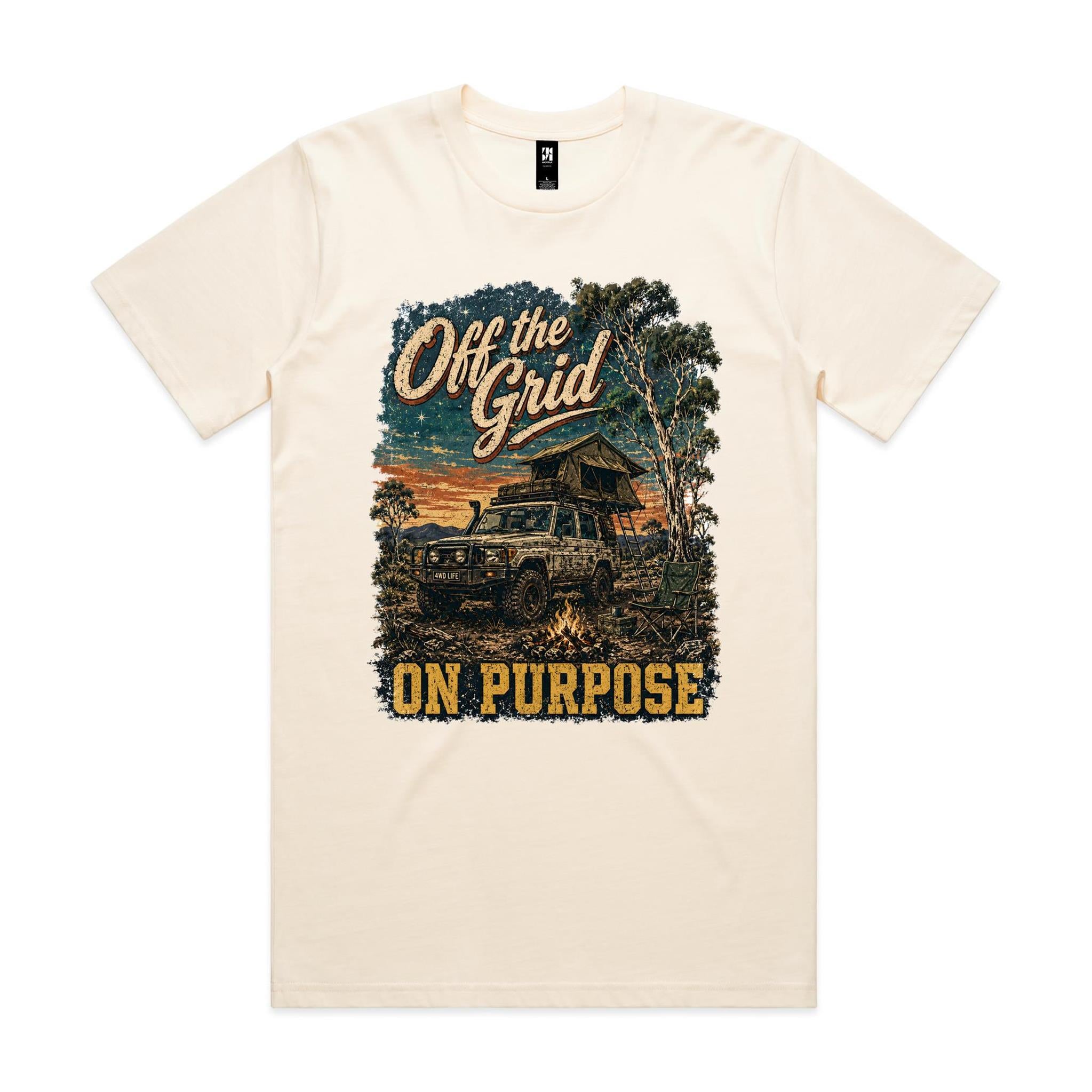 Off the Grid, On Purpose — 4WD Camping Tee