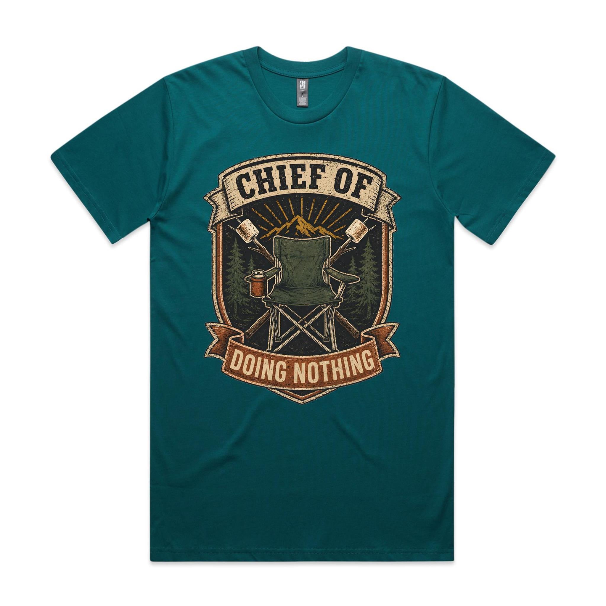 Chief of Doing Nothing — Camping Tee