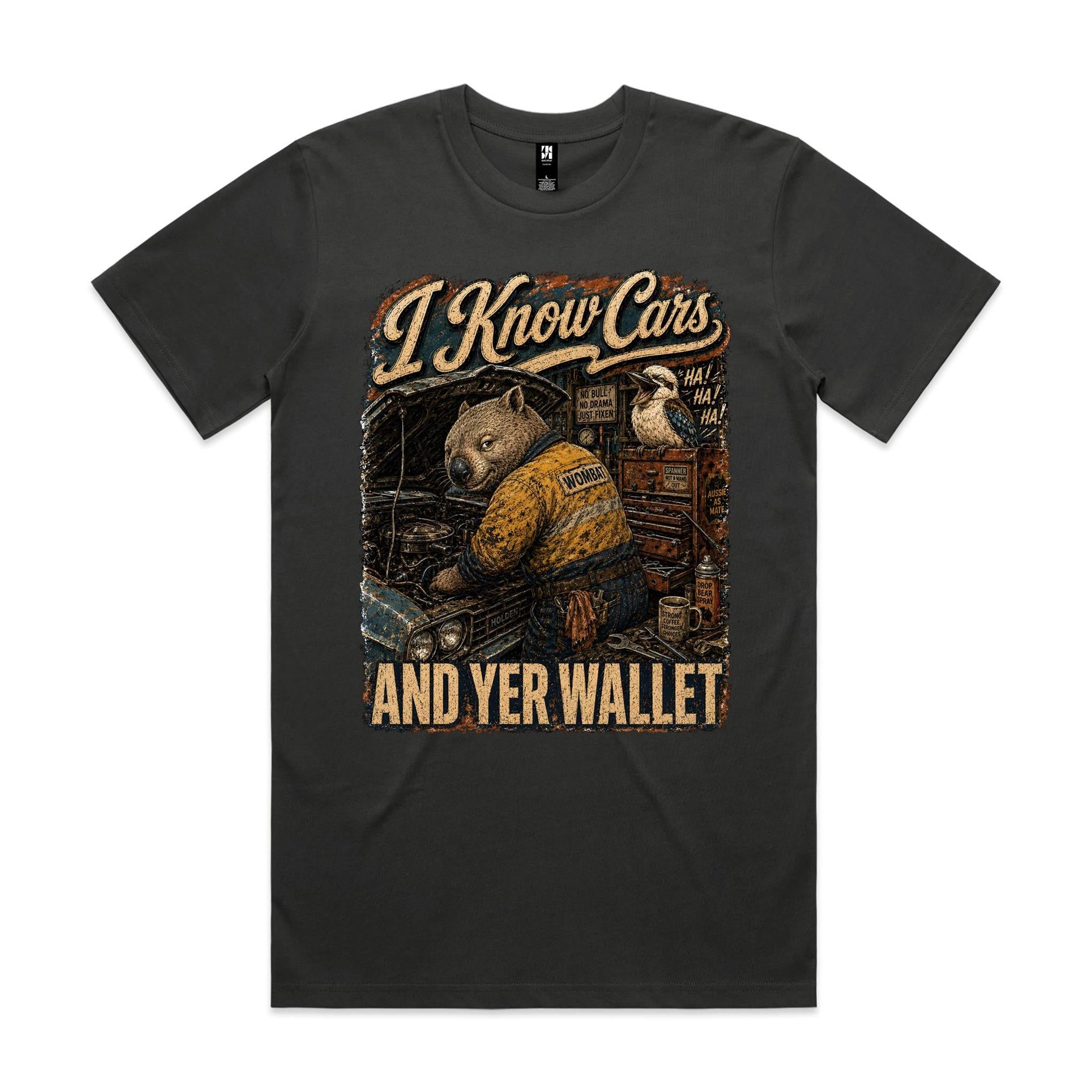 I Know Cars | Wombat Mechanic Tee
