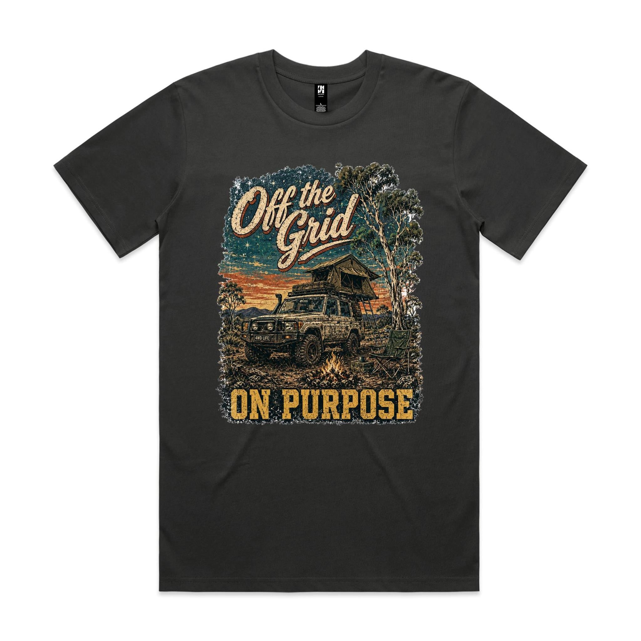 Off the Grid, On Purpose — 4WD Camping Tee