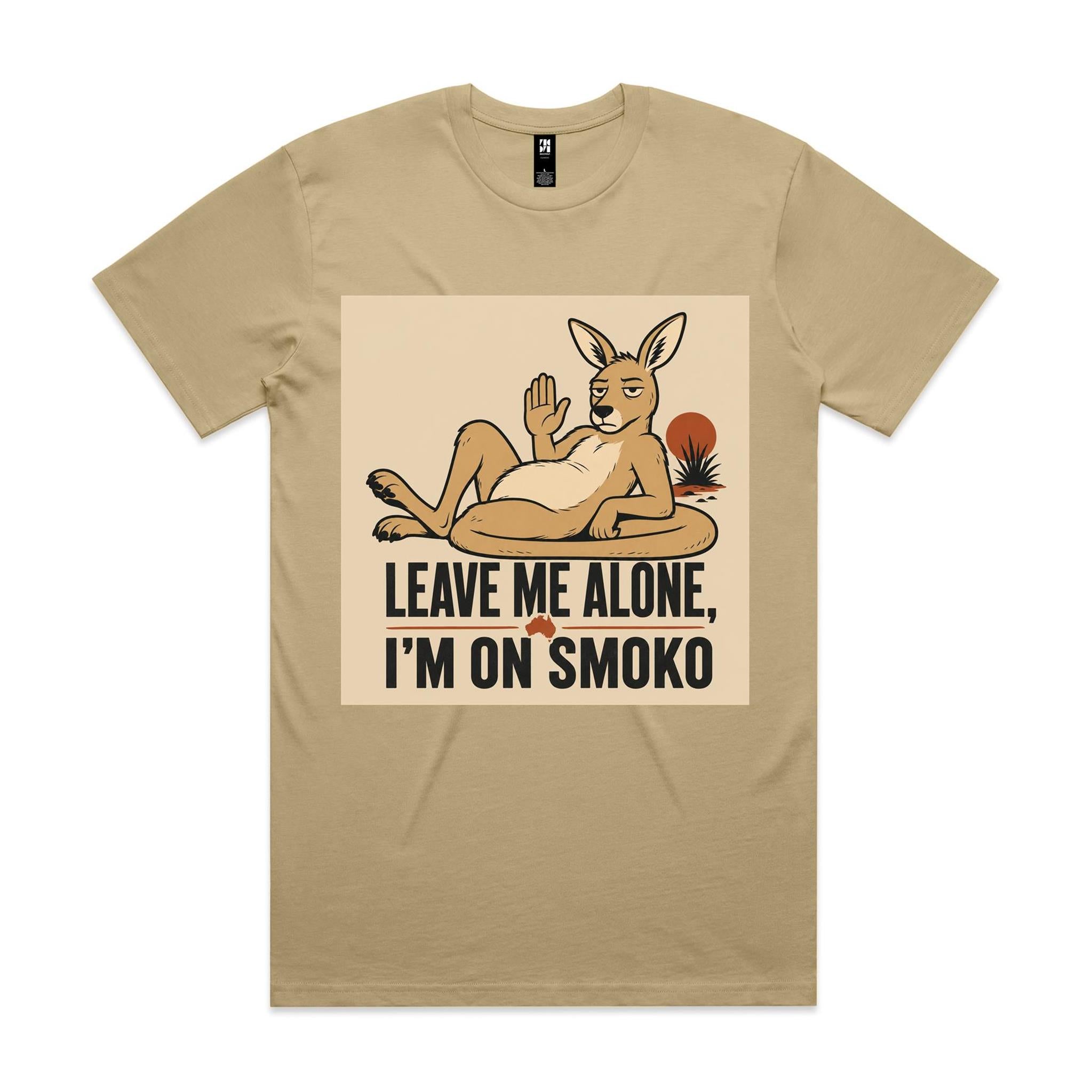 Leave Me Alone, I'm on Smoko — Reclining Kangaroo Tee