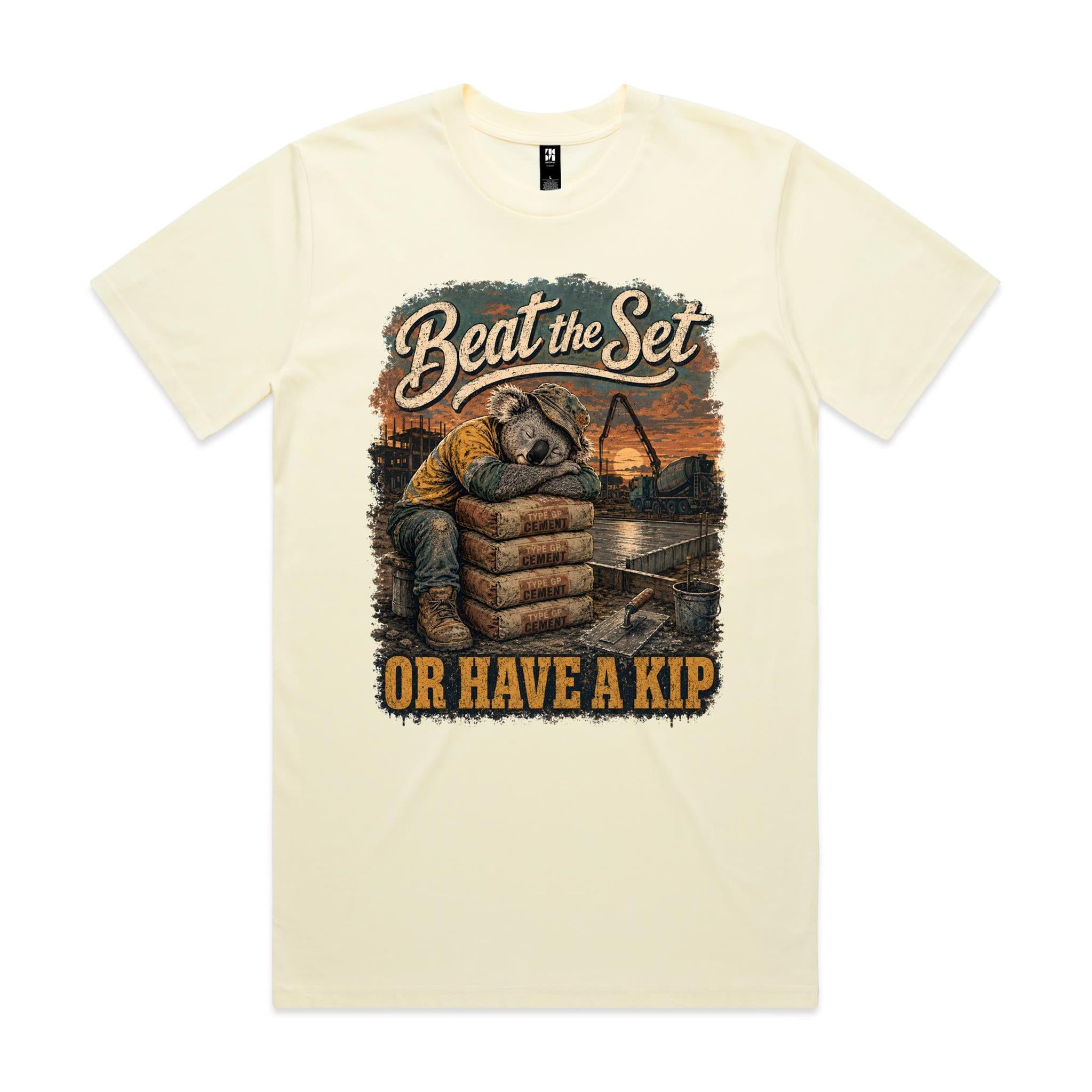 Beat the Set — Or Have a Kip | Koala Concreter Tee