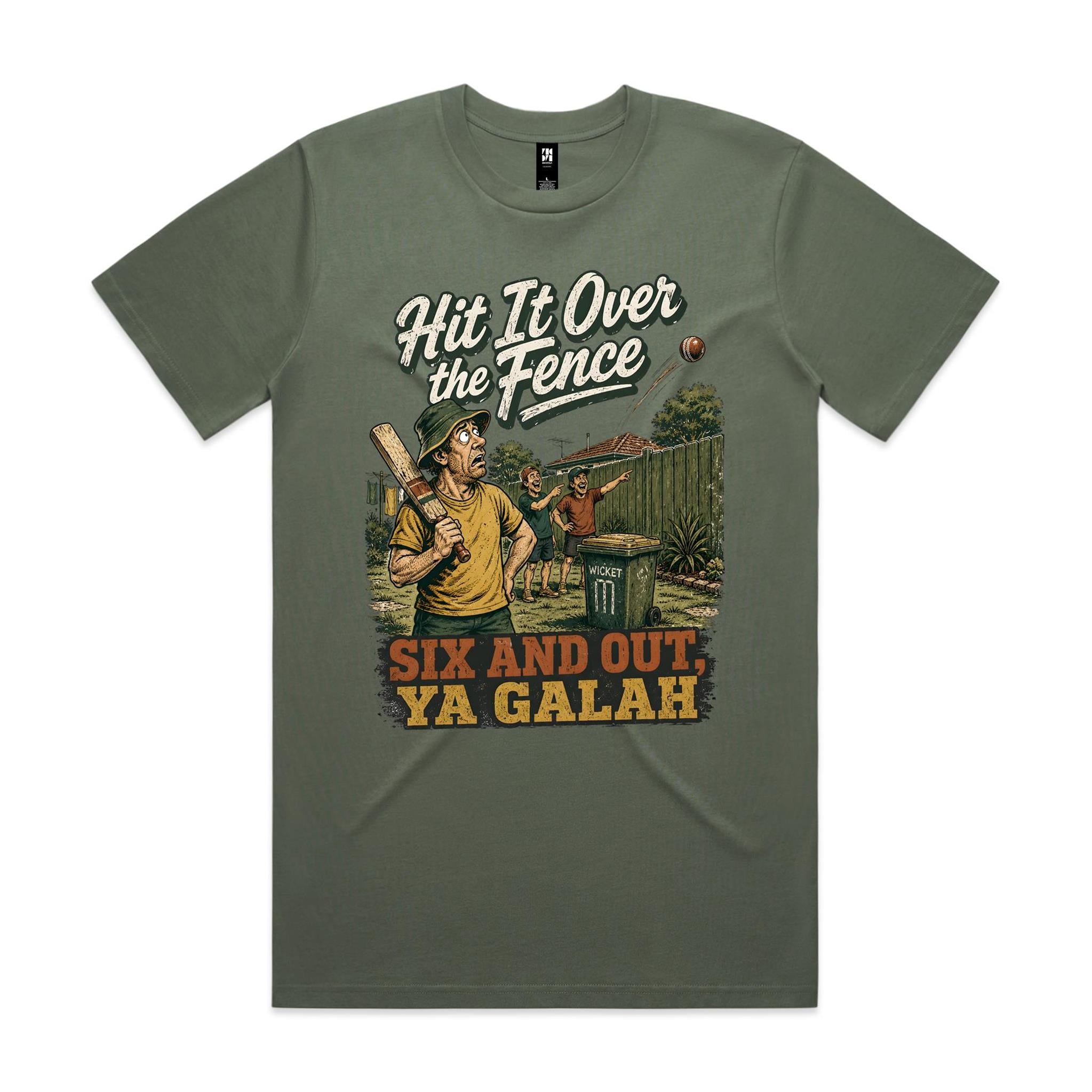 Hit It Over the Fence | Backyard Cricket Tee