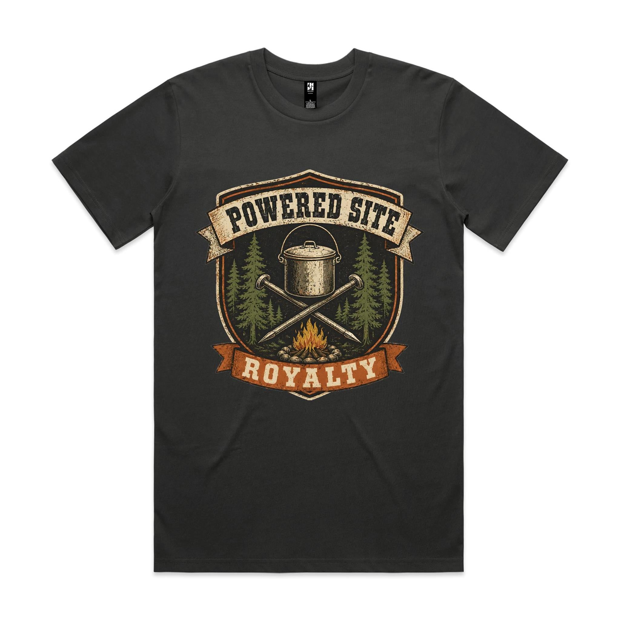 Powered Site Royalty — Camping Tee