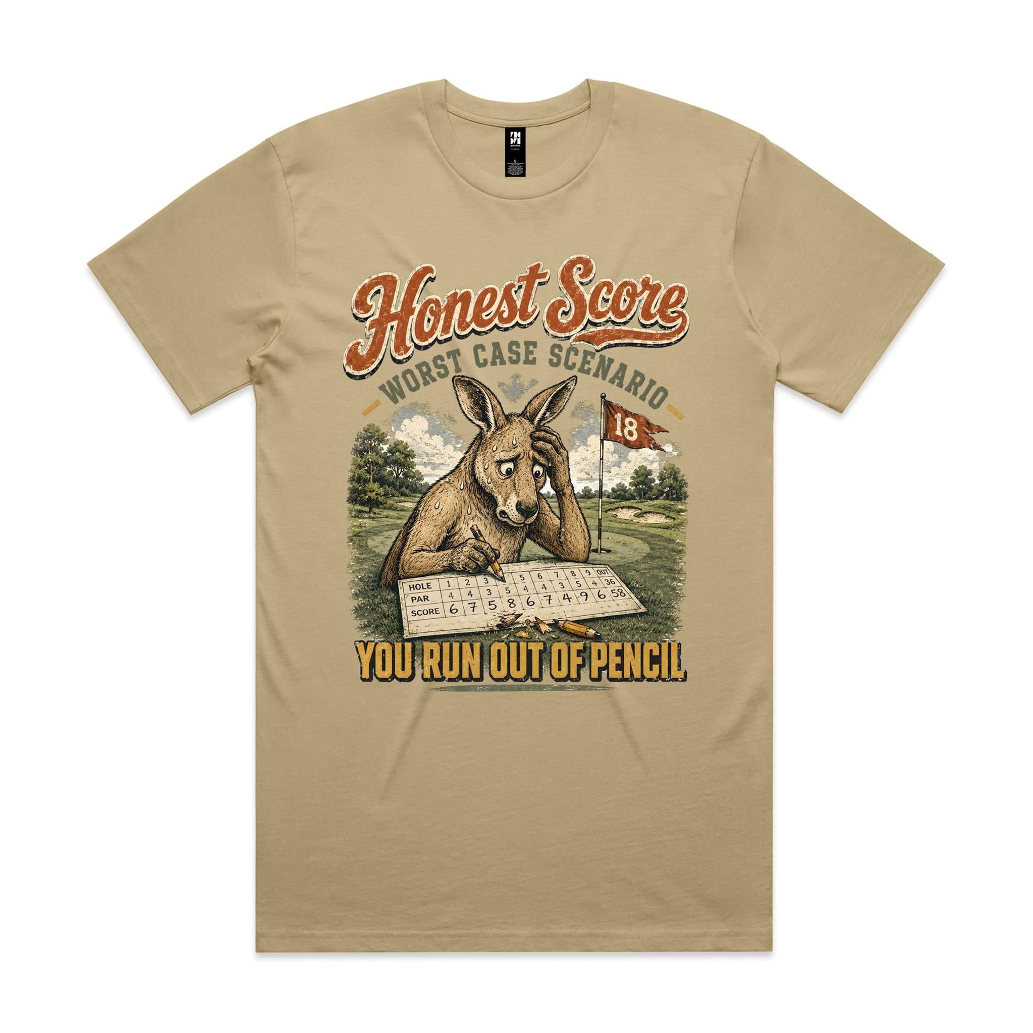 Honest Score — Worst Case Scenario | Golf Kangaroo Tee