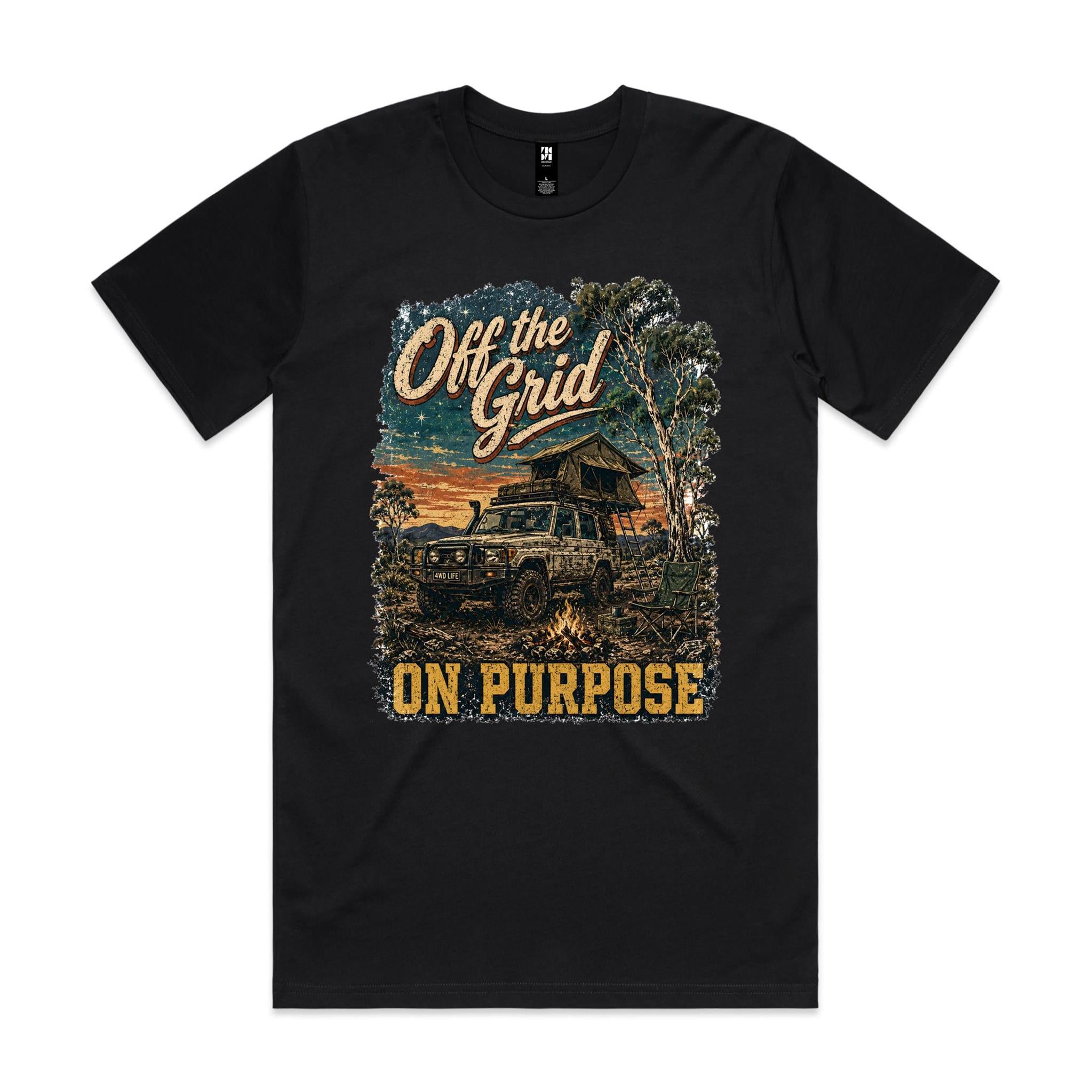 Off the Grid, On Purpose — 4WD Camping Tee