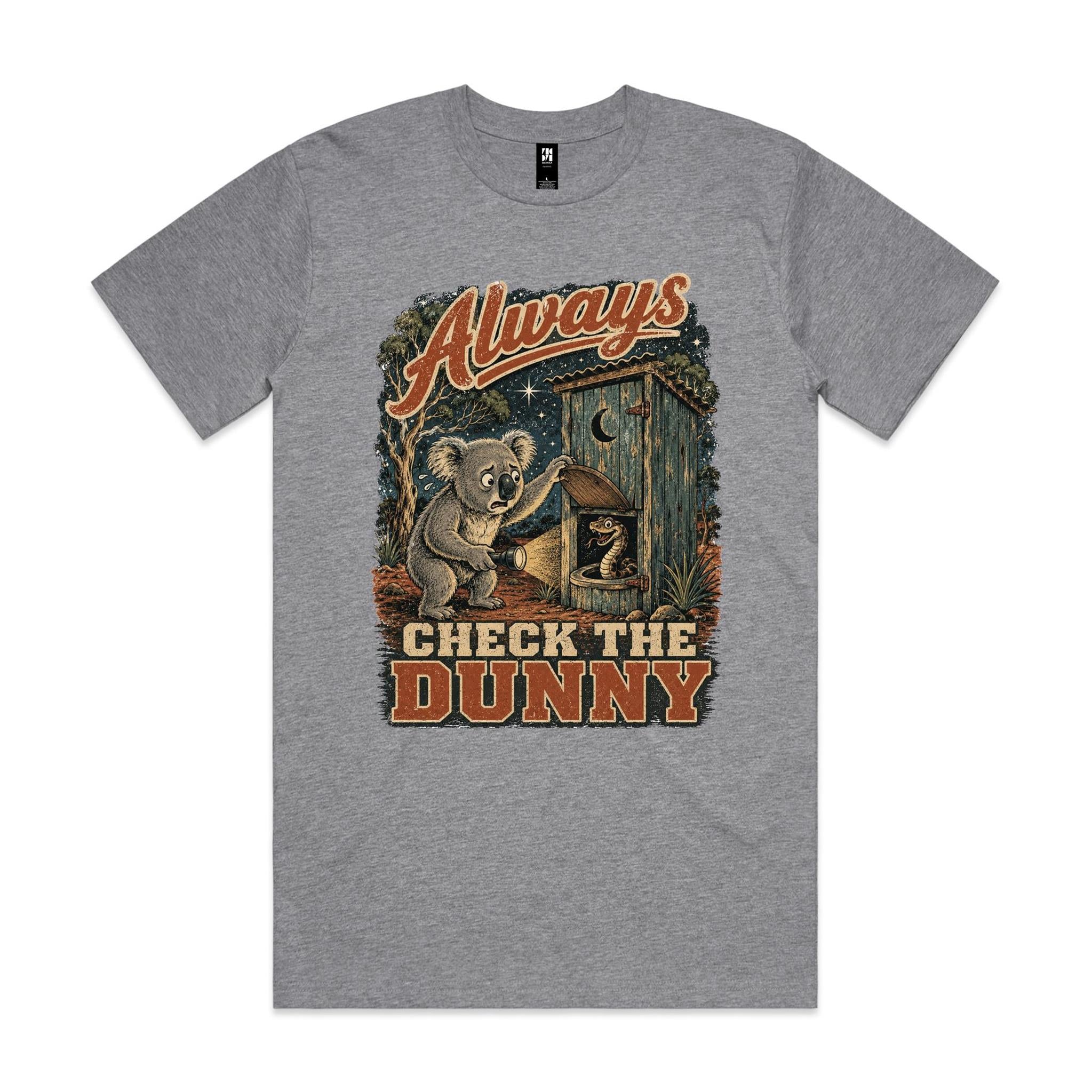 Always Check the Dunny — Koala Snake Tee