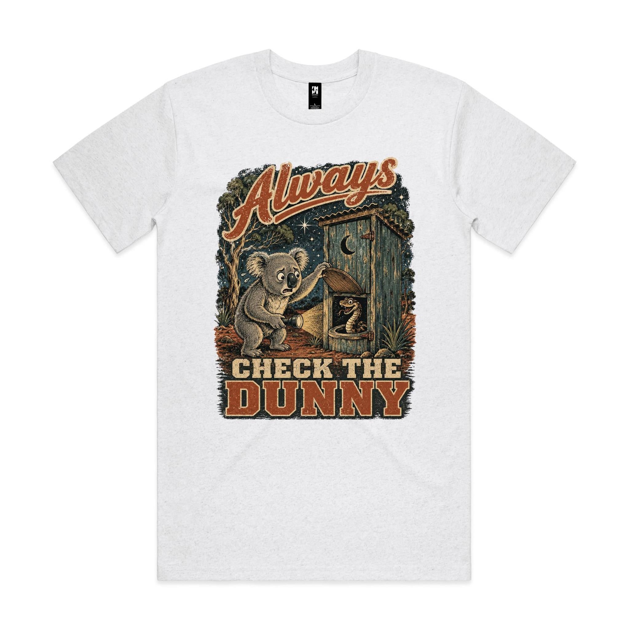 Always Check the Dunny — Koala Snake Tee