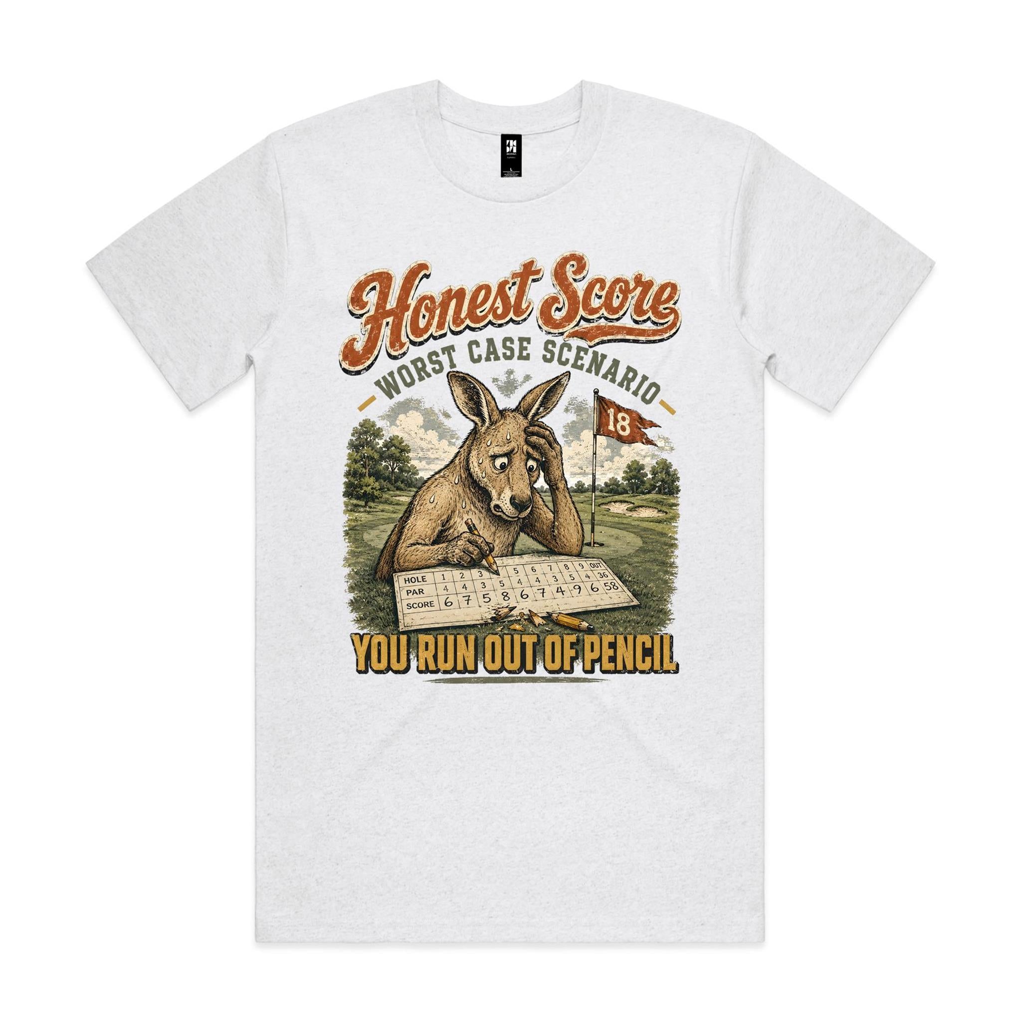 Honest Score — Worst Case Scenario | Golf Kangaroo Tee