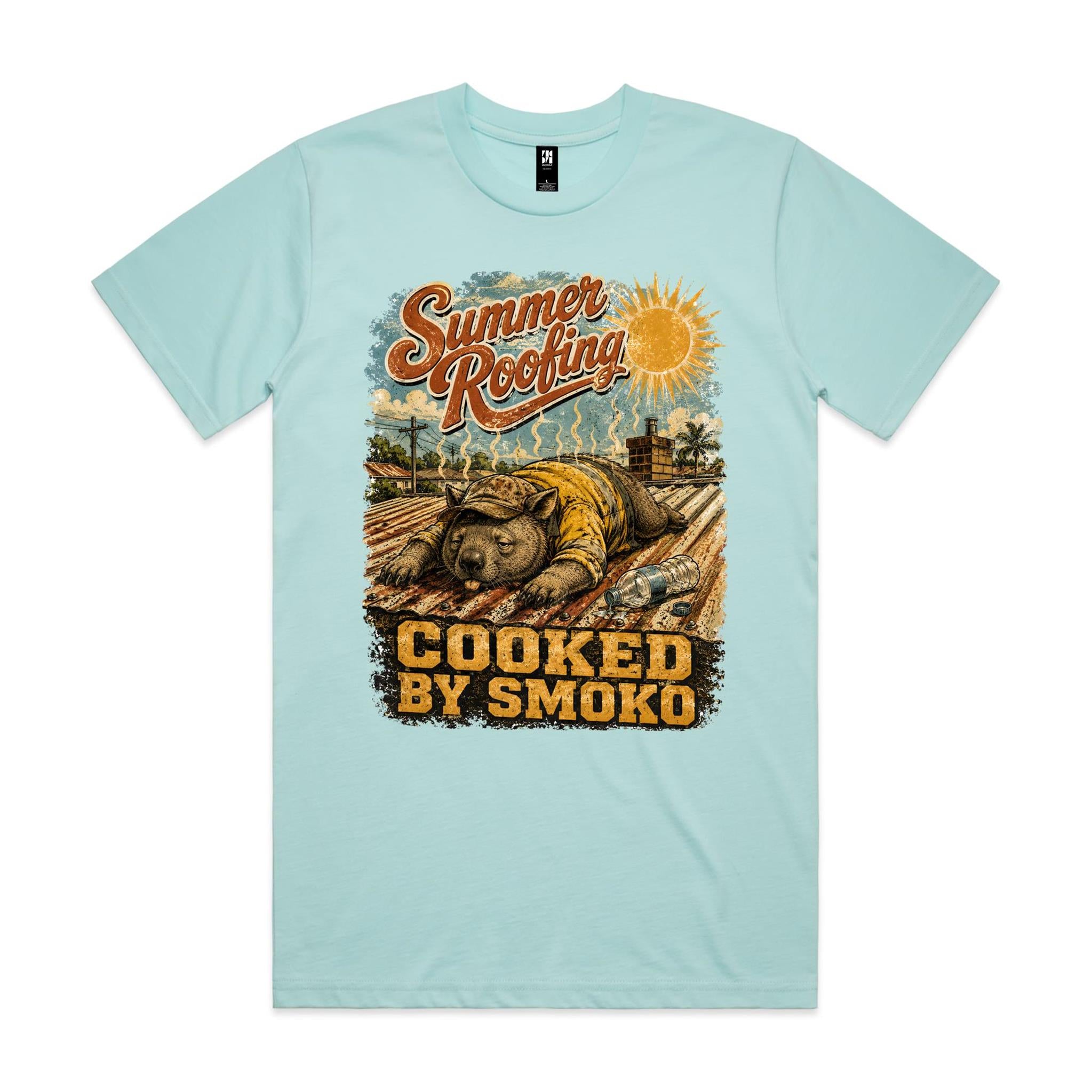 Summer Roofing — Cooked by Smoko | Wombat Roofer Tee