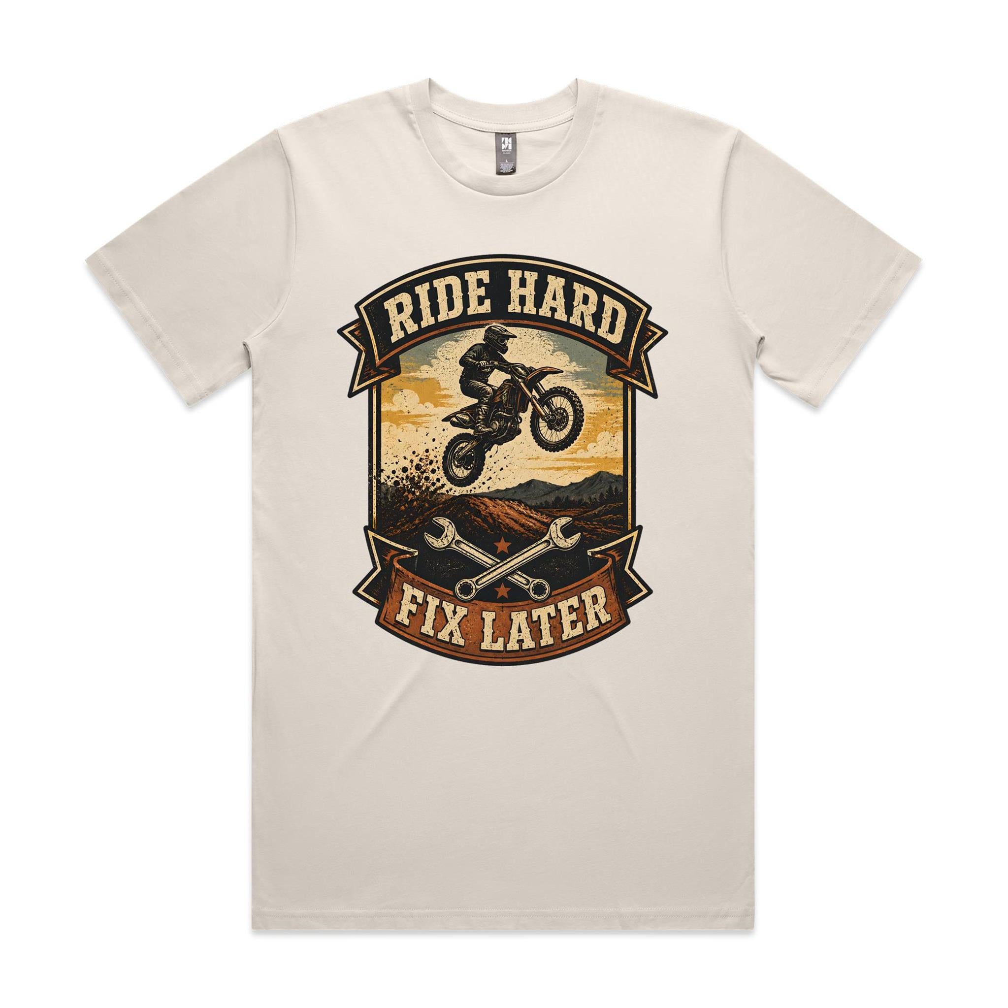 Ride Hard, Fix Later — Dirt Bike Tee