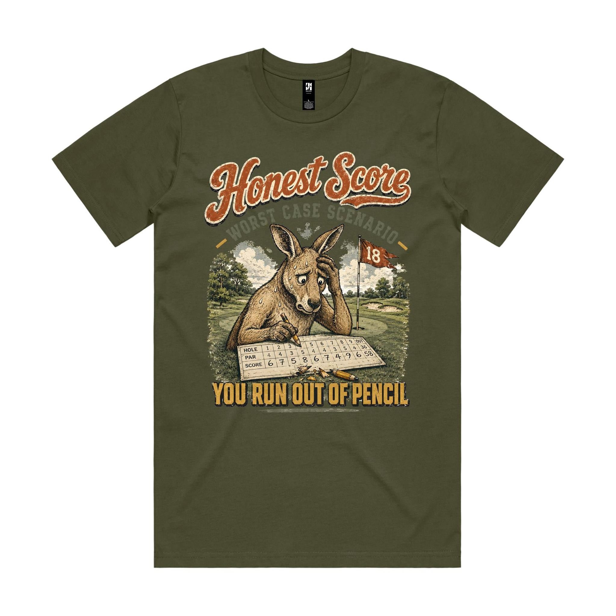 Honest Score — Worst Case Scenario | Golf Kangaroo Tee