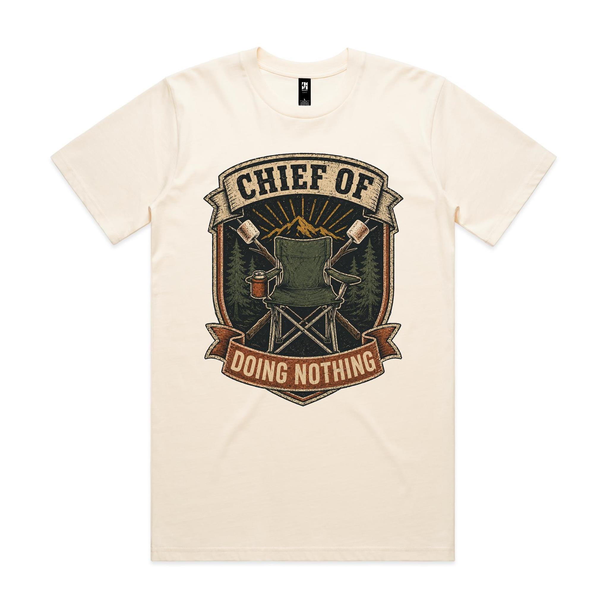 Chief of Doing Nothing — Camping Tee