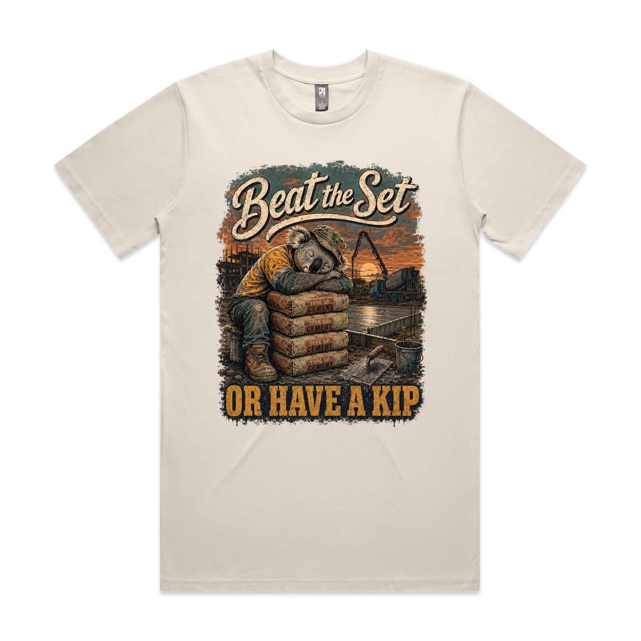 Beat the Set — Or Have a Kip | Koala Concreter Tee