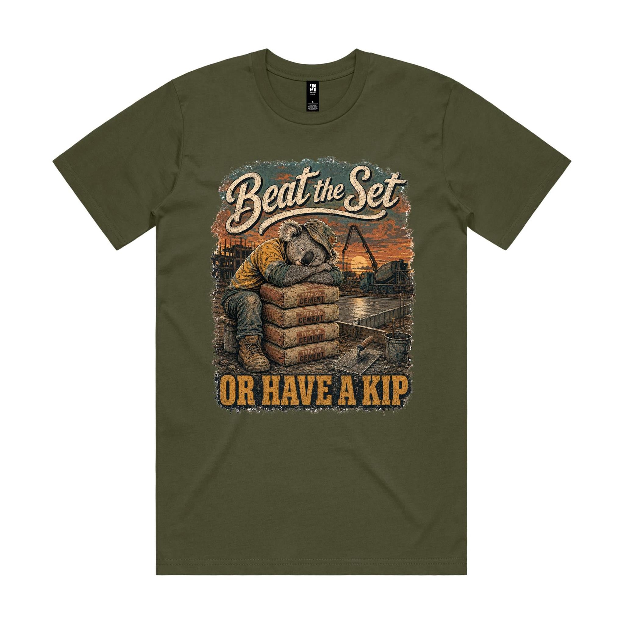 Beat the Set — Or Have a Kip | Koala Concreter Tee