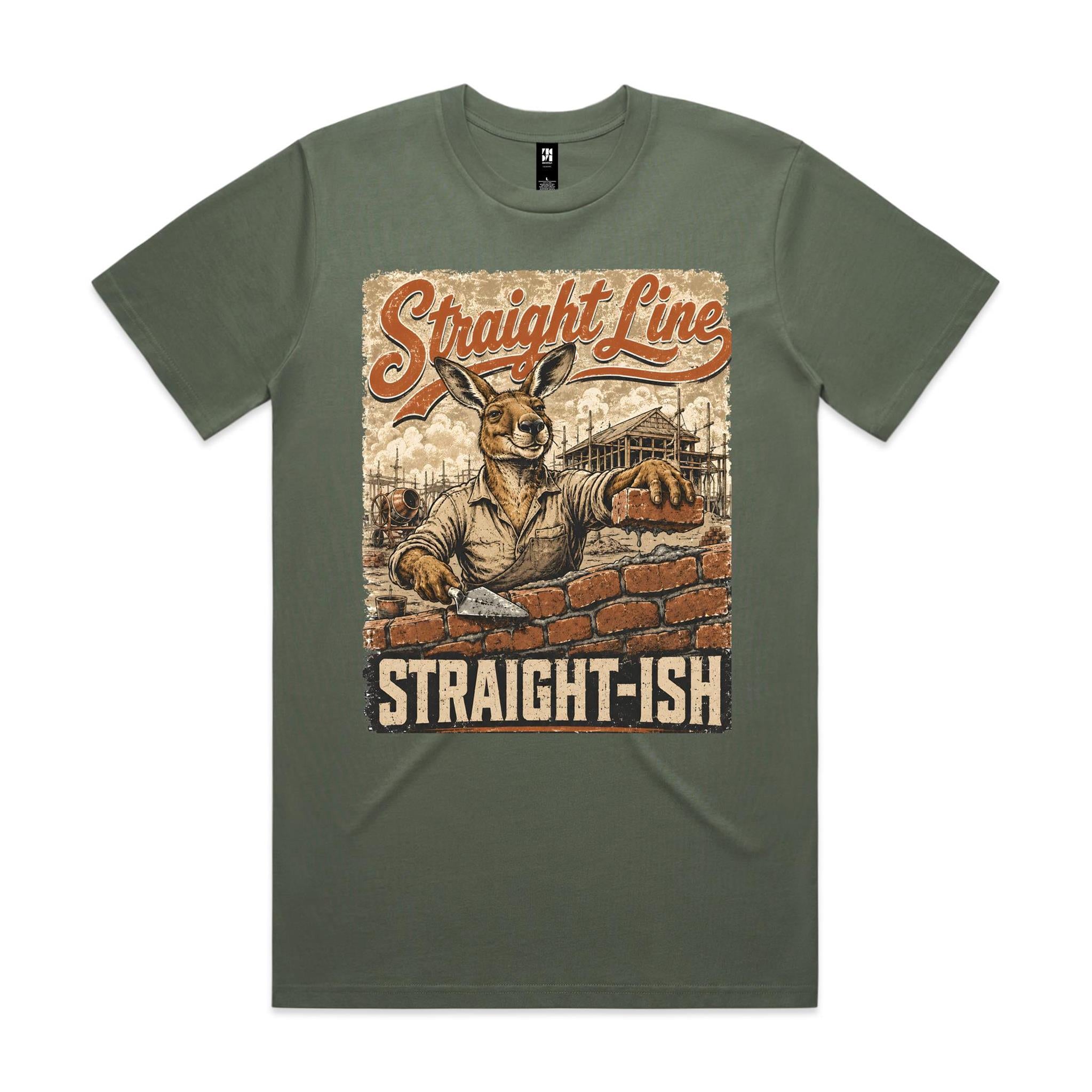 Straight Line — Straight-ish | Kangaroo Brickie Tee