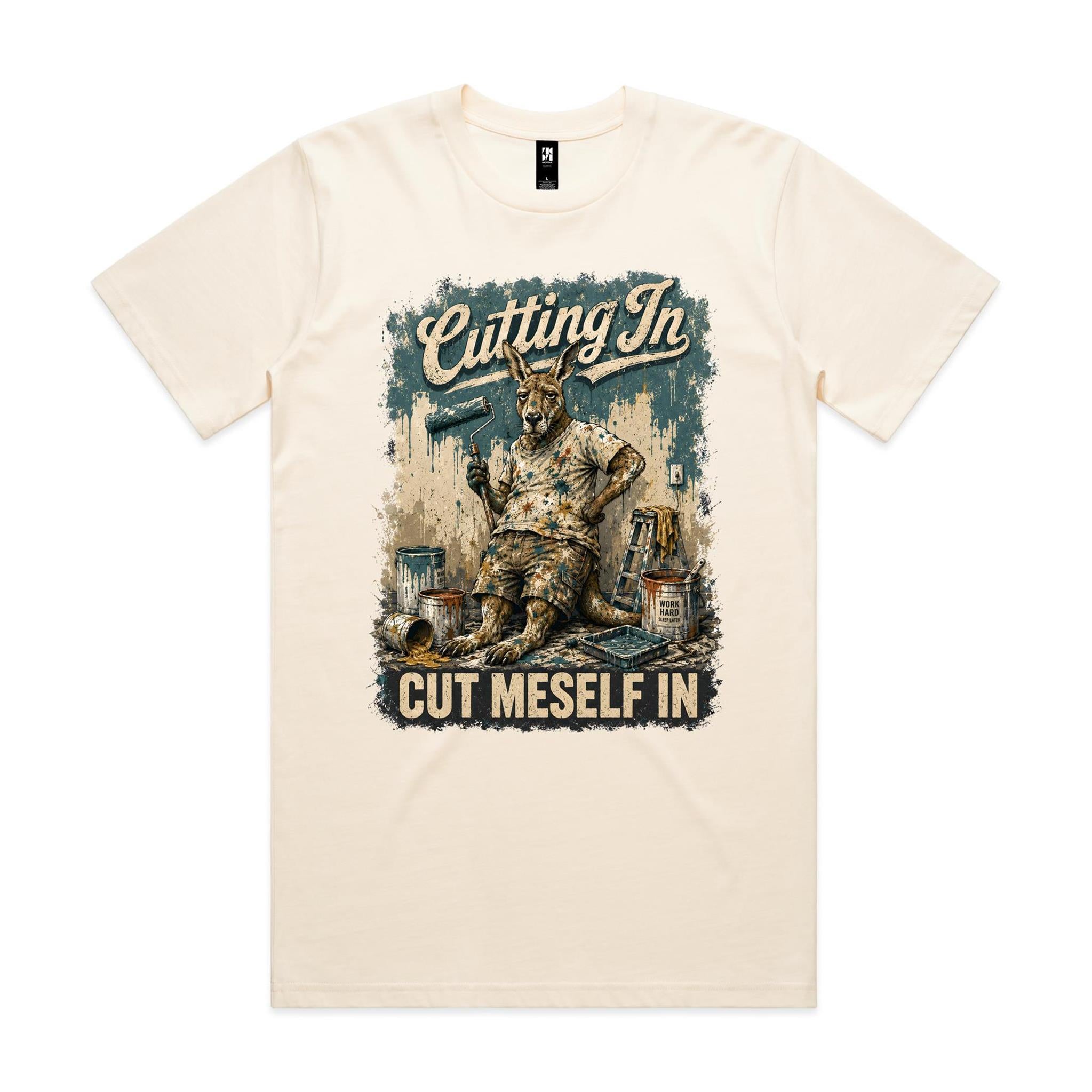 Cutting In — Cut Meself In | Kangaroo Painter Tee