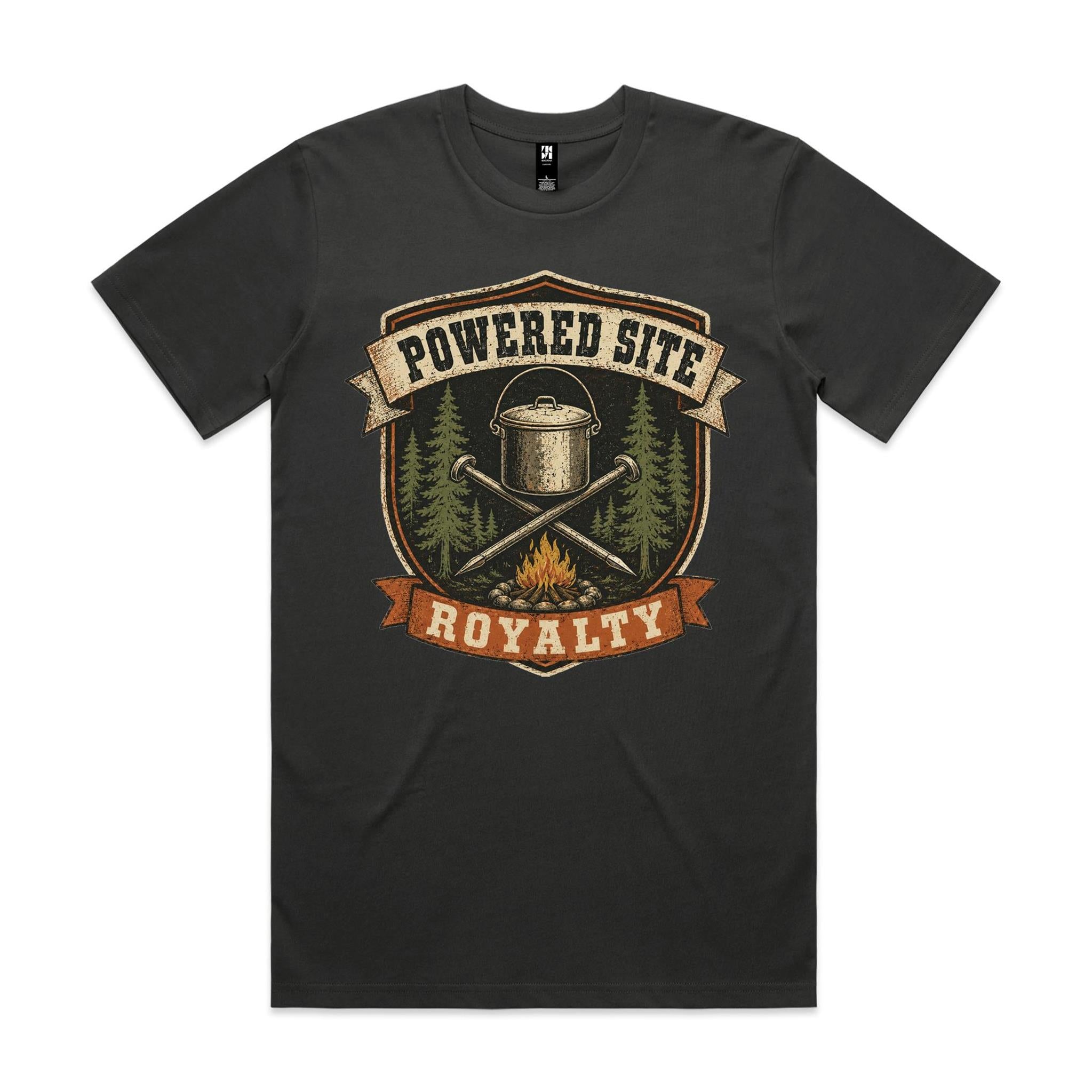 Powered Site Royalty — Camping Tee