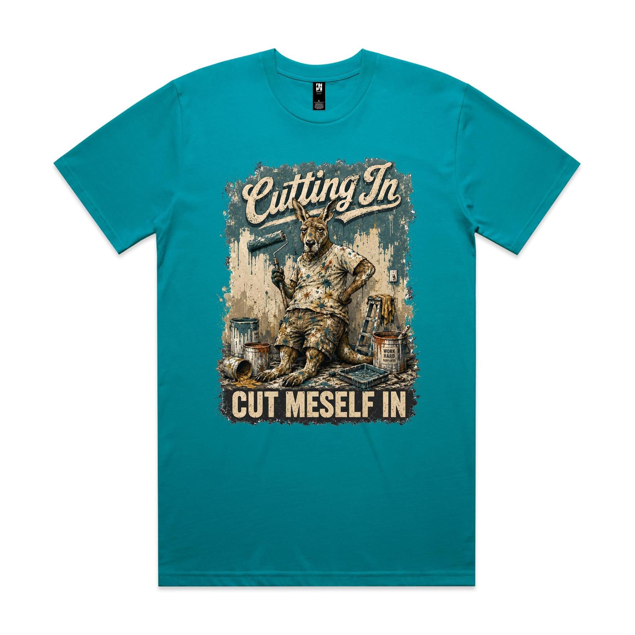 Cutting In — Cut Meself In | Kangaroo Painter Tee