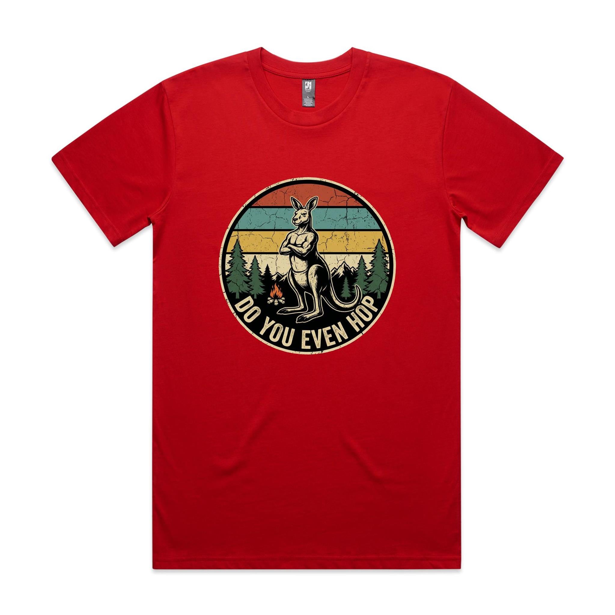 Do You Even Hop — Buff Kangaroo Retro Gym Tee