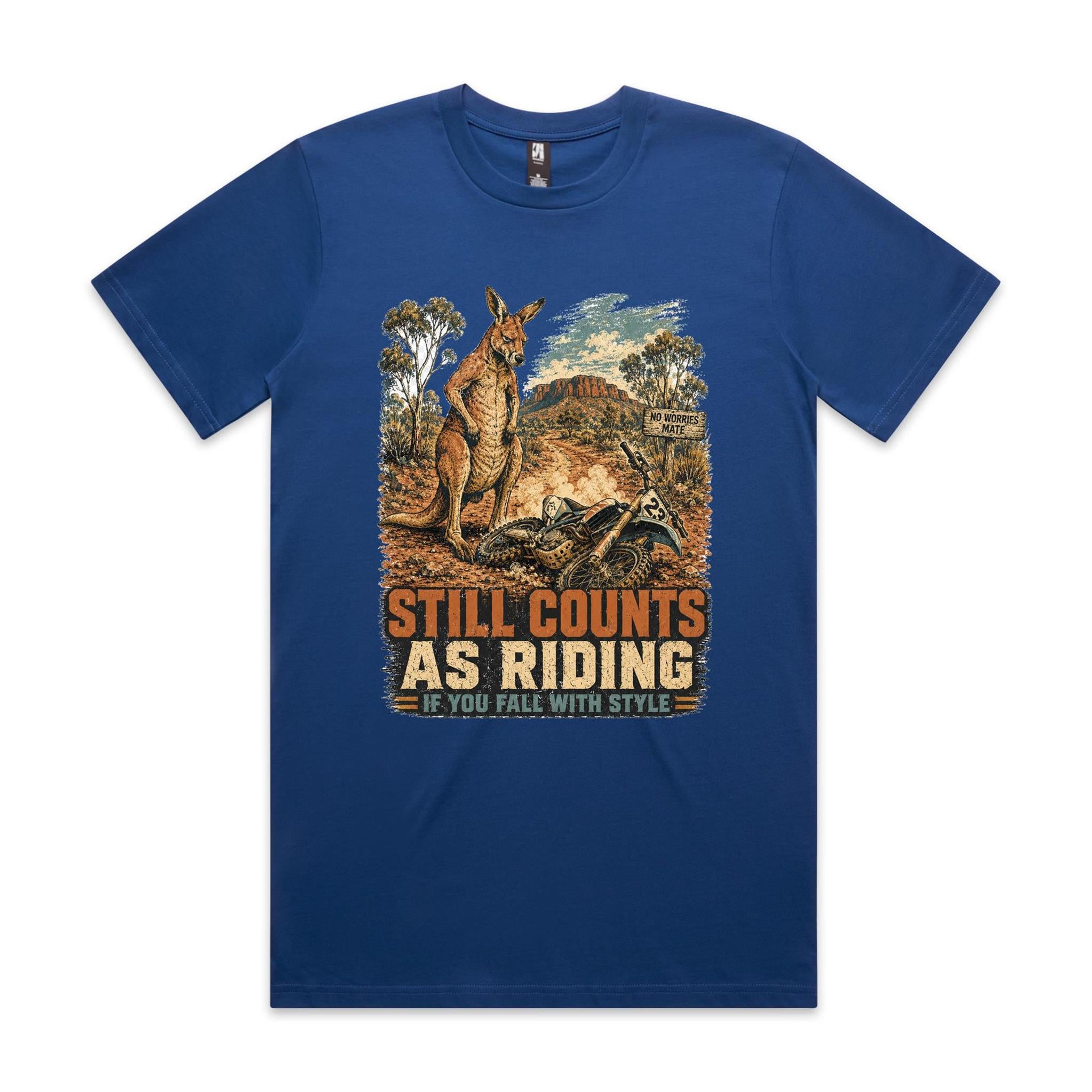 Still Counts as Riding — Kangaroo Dirt Bike Tee