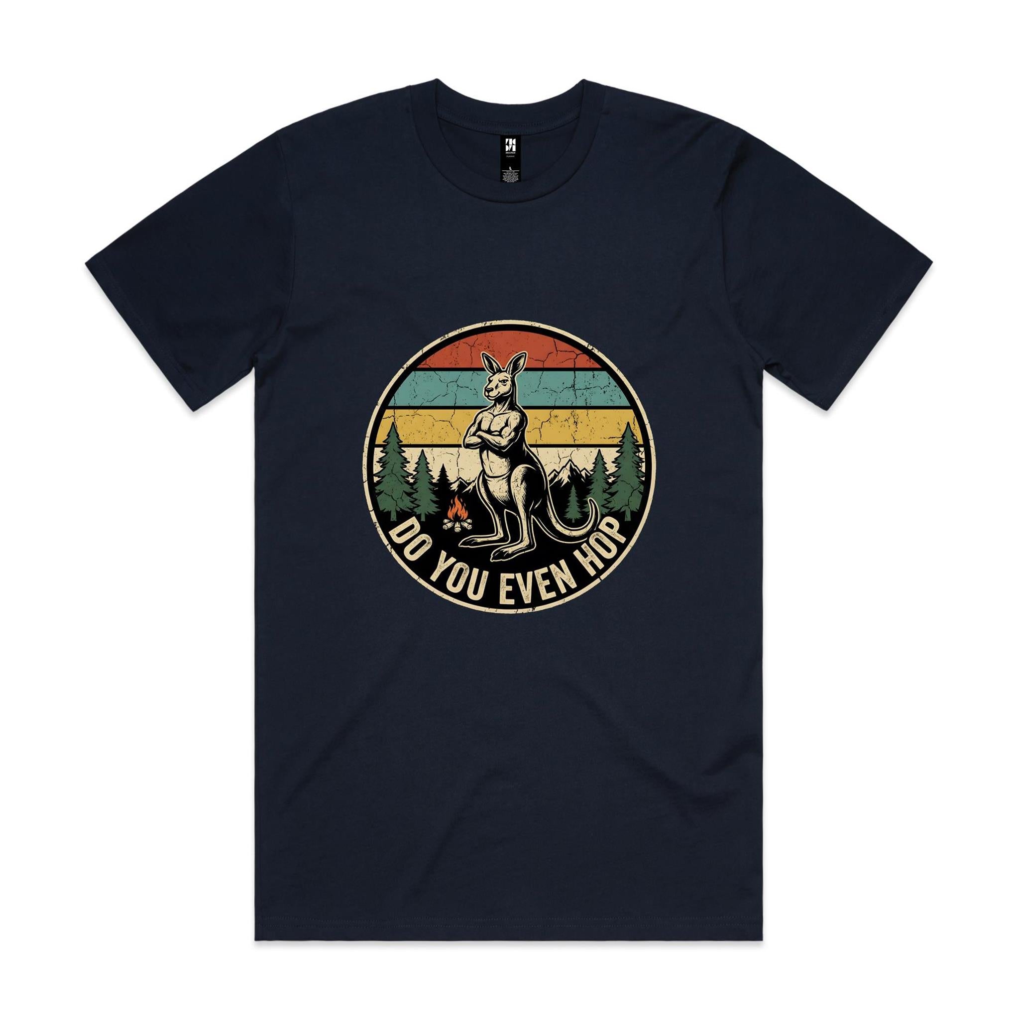 Do You Even Hop — Buff Kangaroo Retro Gym Tee
