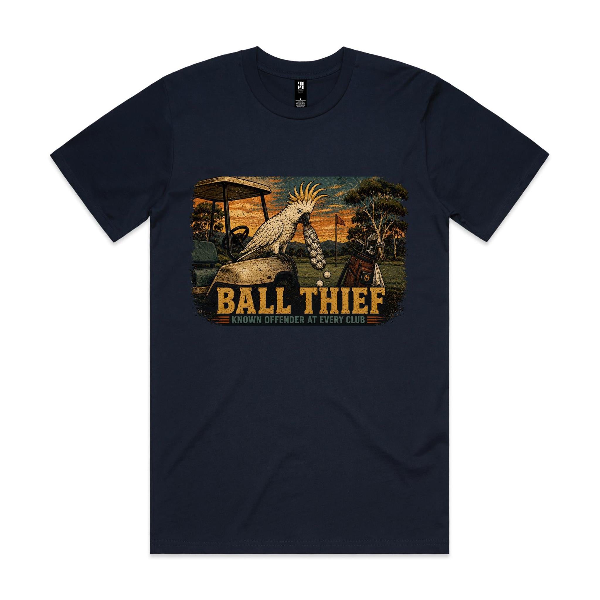 Ball Thief — Known Offender at Every Club | Cockatoo Golf Tee