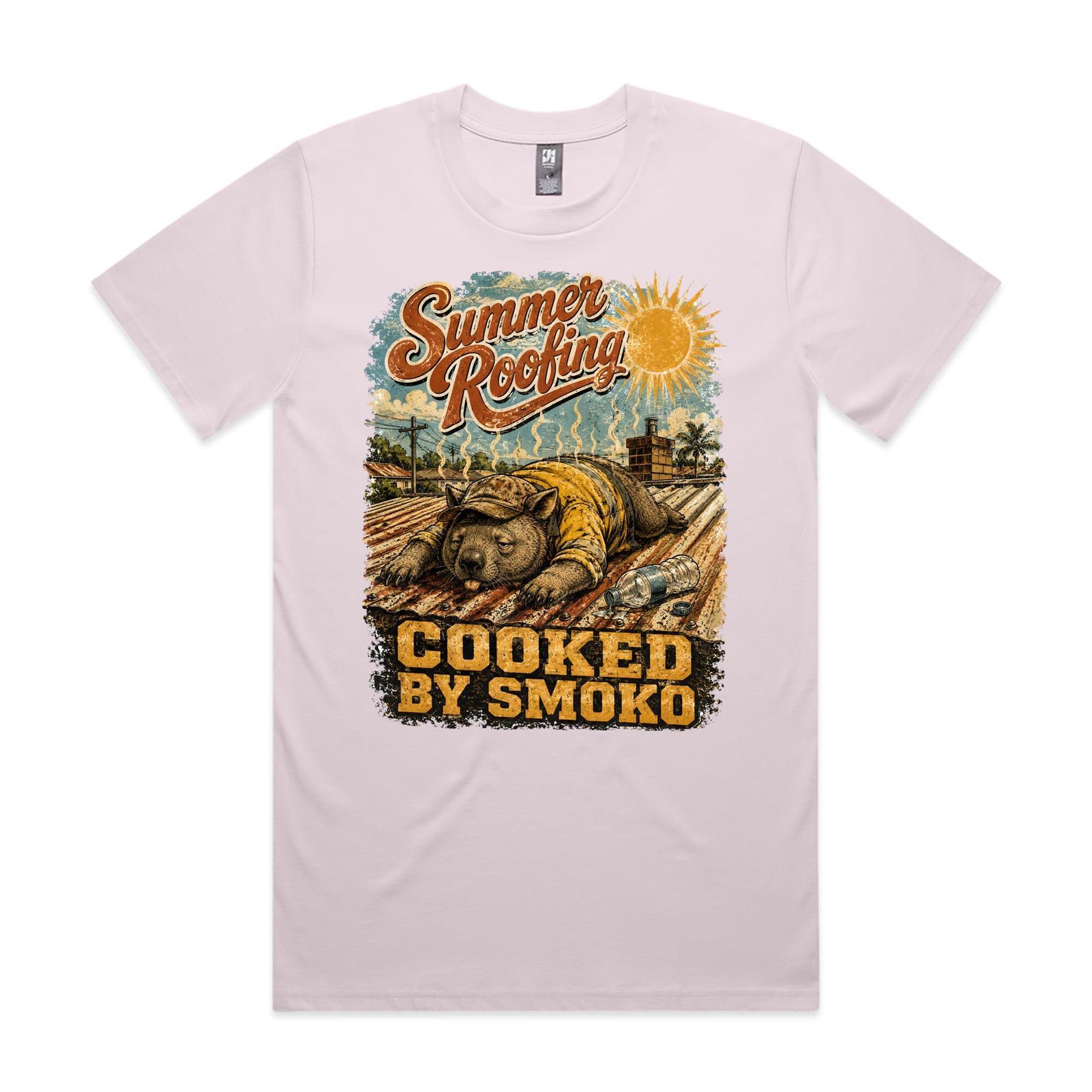 Summer Roofing — Cooked by Smoko | Wombat Roofer Tee