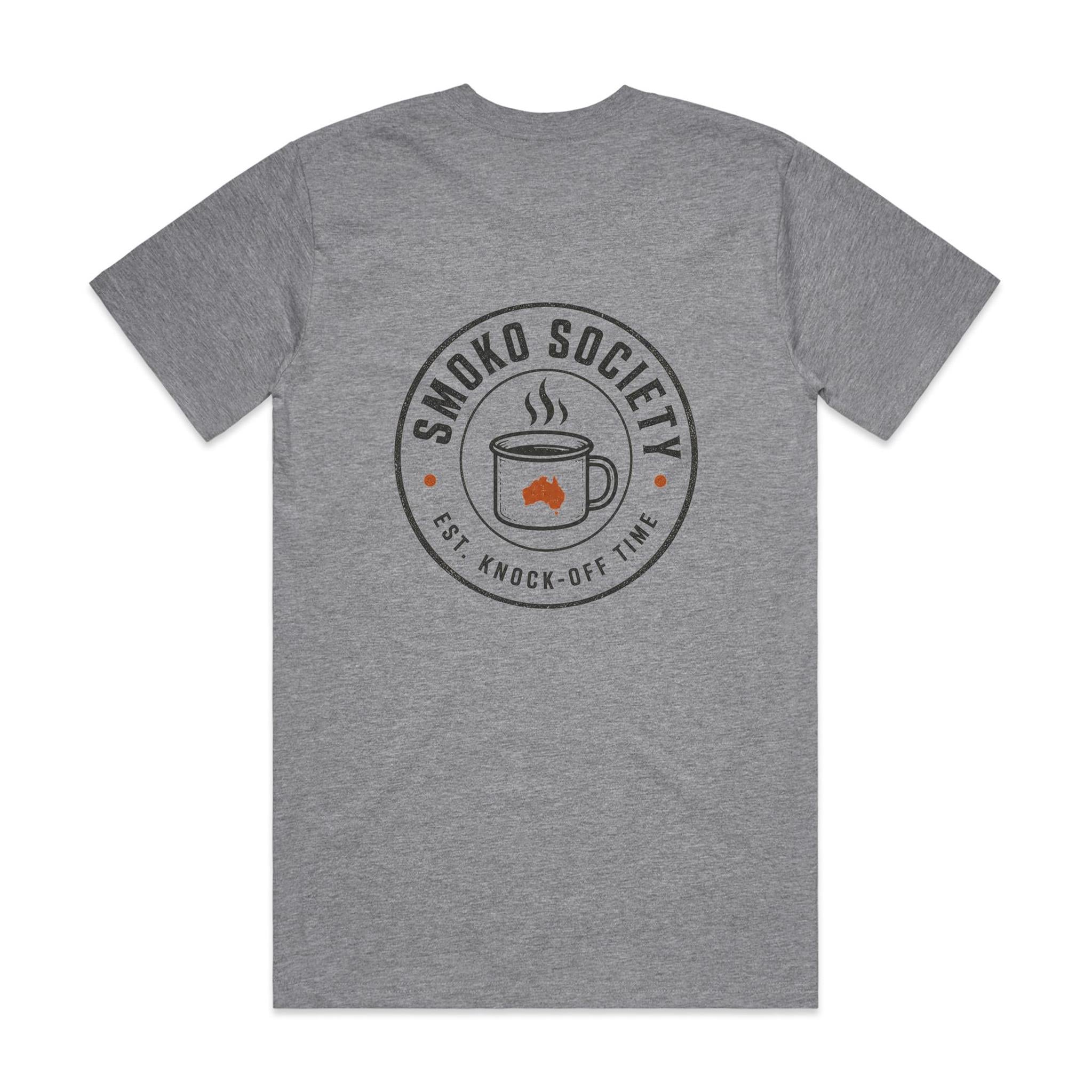 Smoko Society — Est. Knock-Off Time | Enamel Mug Logo Tee