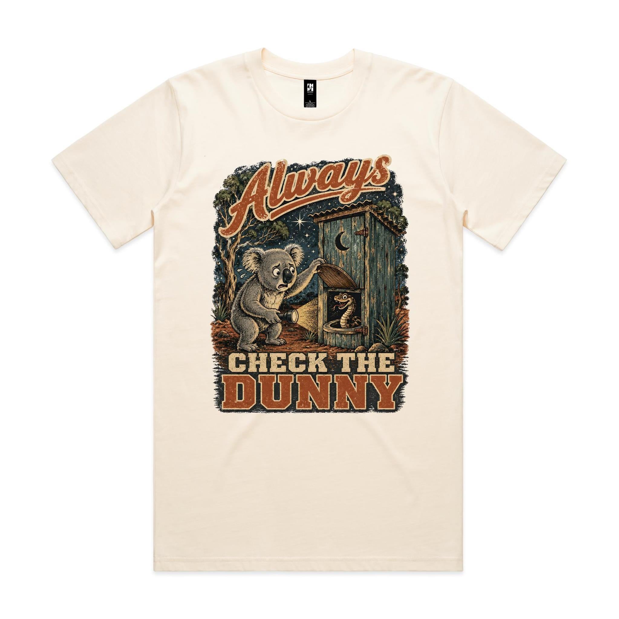 Always Check the Dunny — Koala Snake Tee