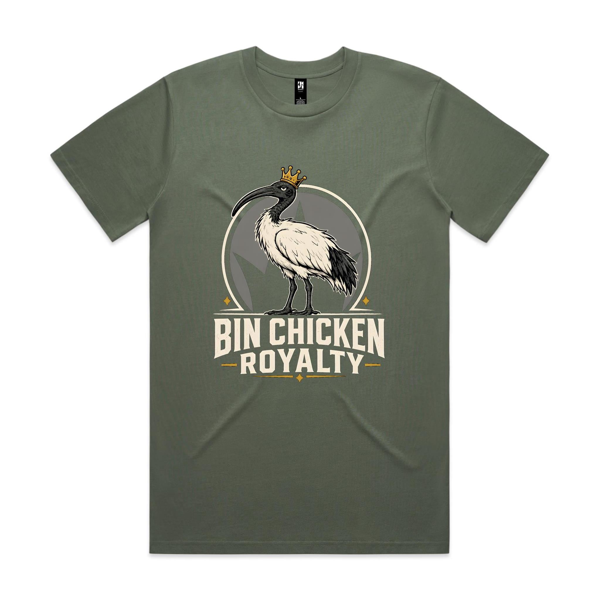 Bin Chicken Royalty — Crowned Ibis Tee