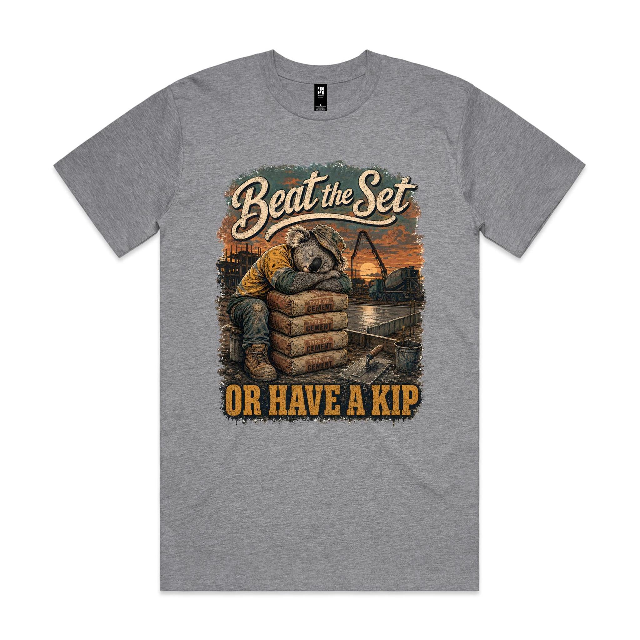 Beat the Set — Or Have a Kip | Koala Concreter Tee