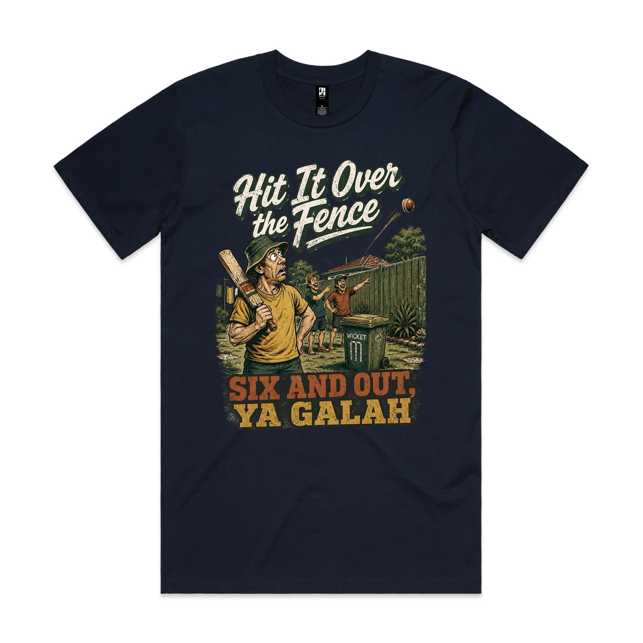Hit It Over the Fence | Backyard Cricket Tee