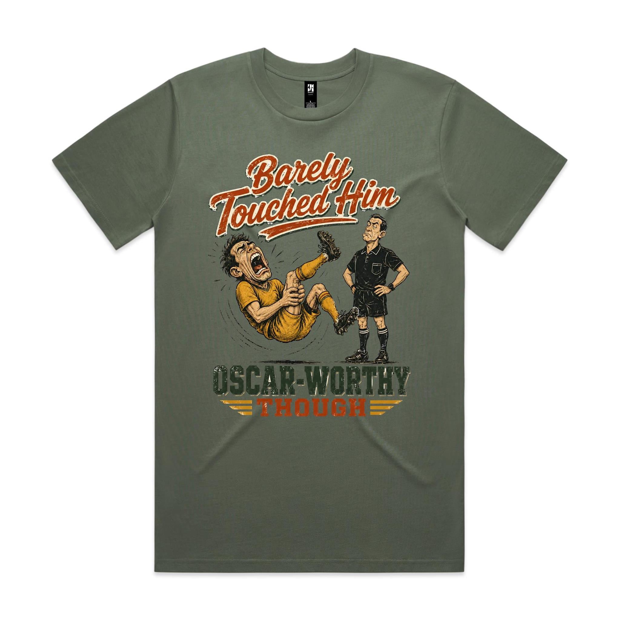 Barely Touched Him | Football Tee