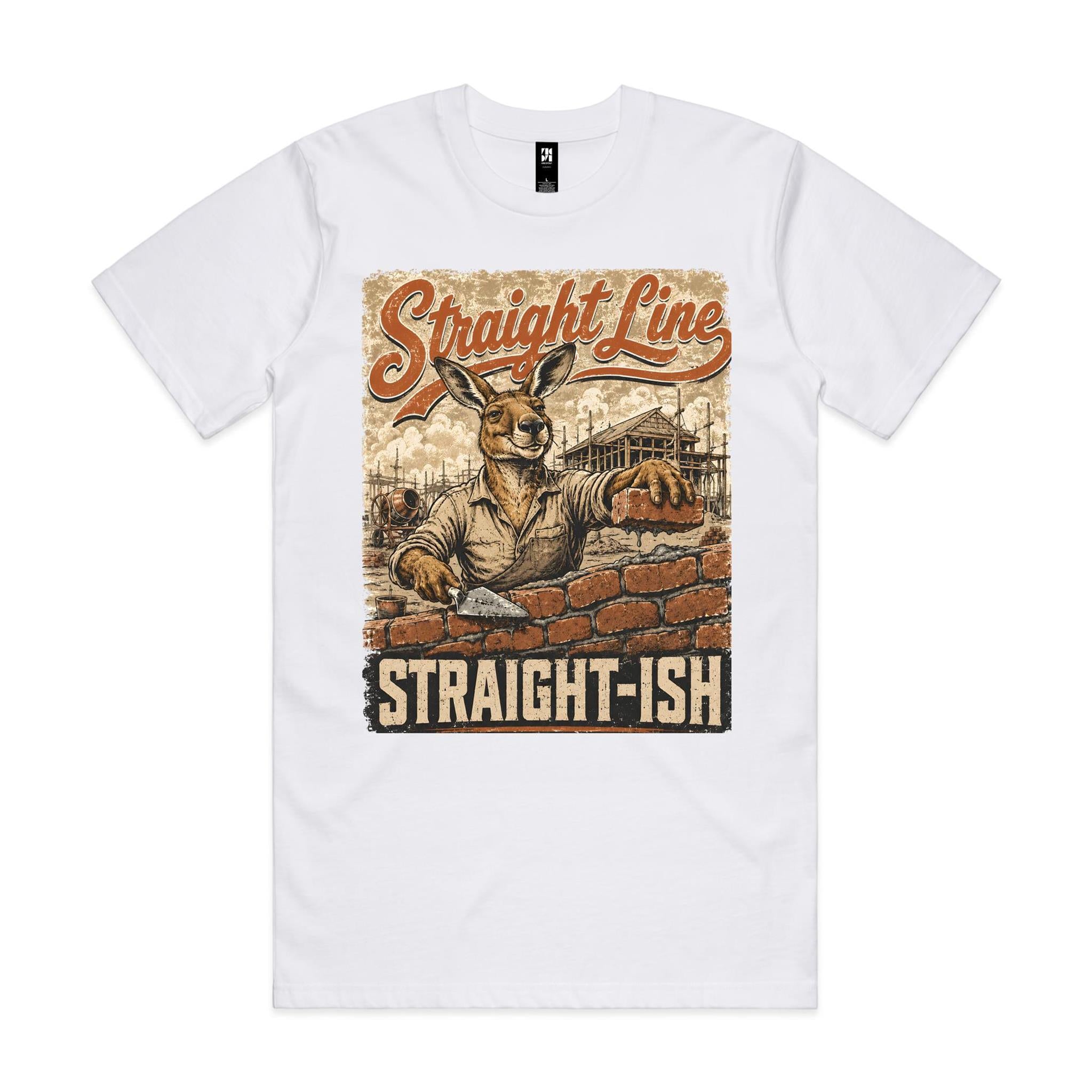 Straight Line — Straight-ish | Kangaroo Brickie Tee