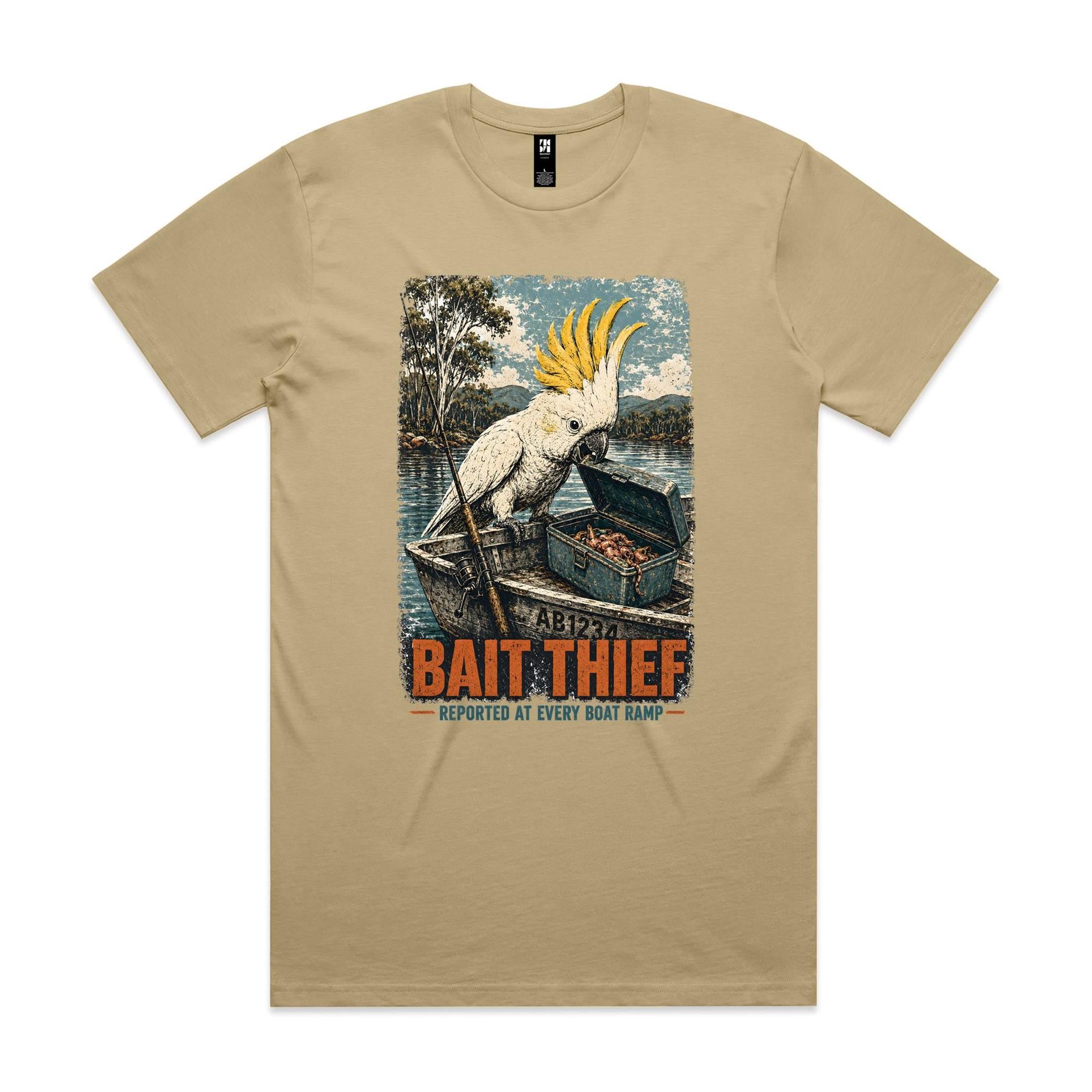 Bait Thief — Reported at Every Boat Ramp | Cockatoo Fishing Tee