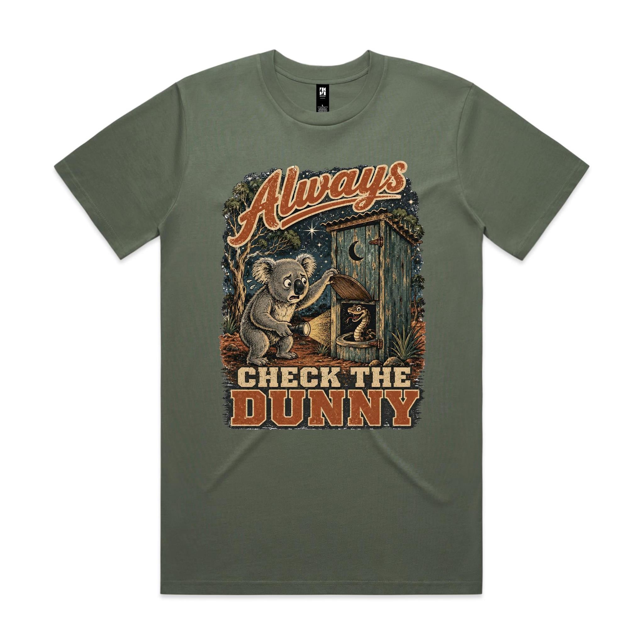 Always Check the Dunny — Koala Snake Tee