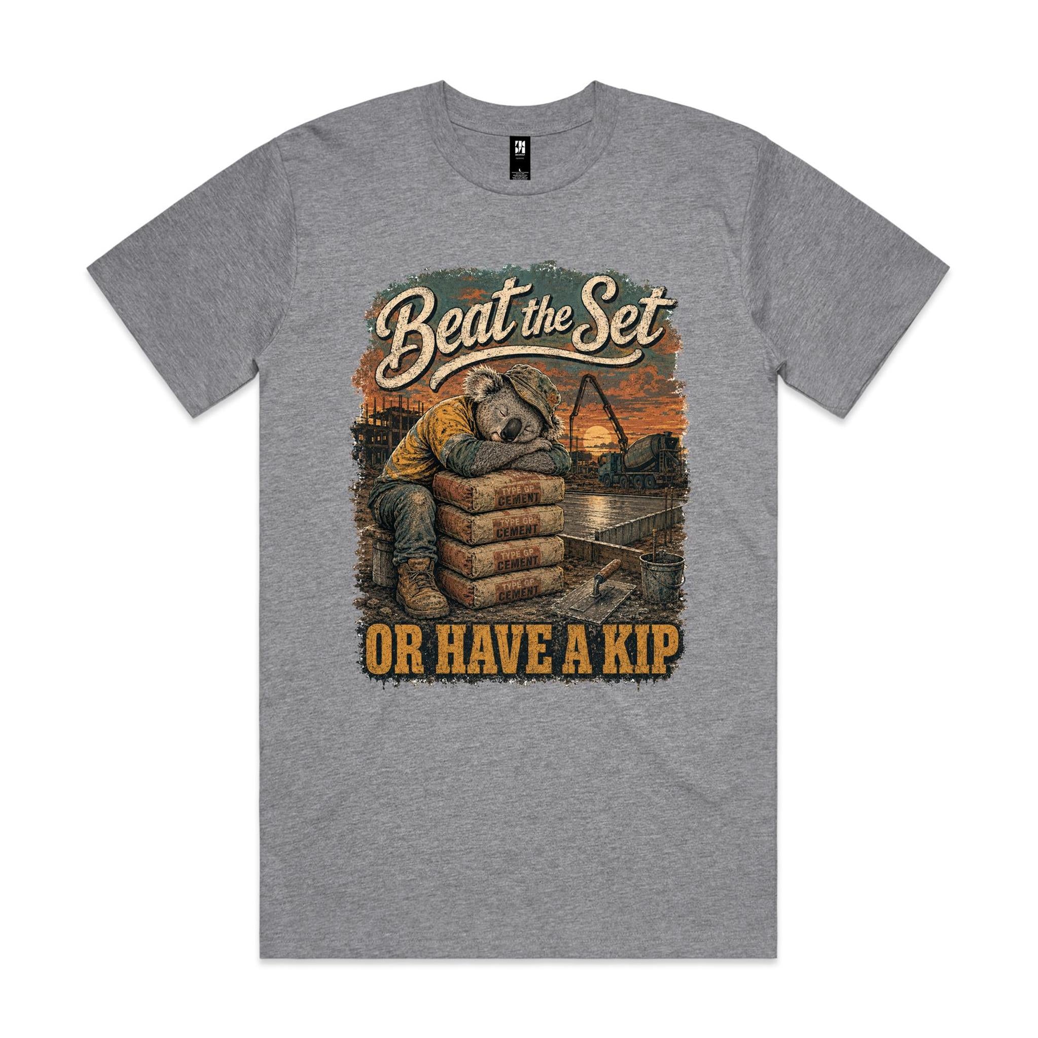 Beat the Set — Or Have a Kip | Koala Concreter Tee