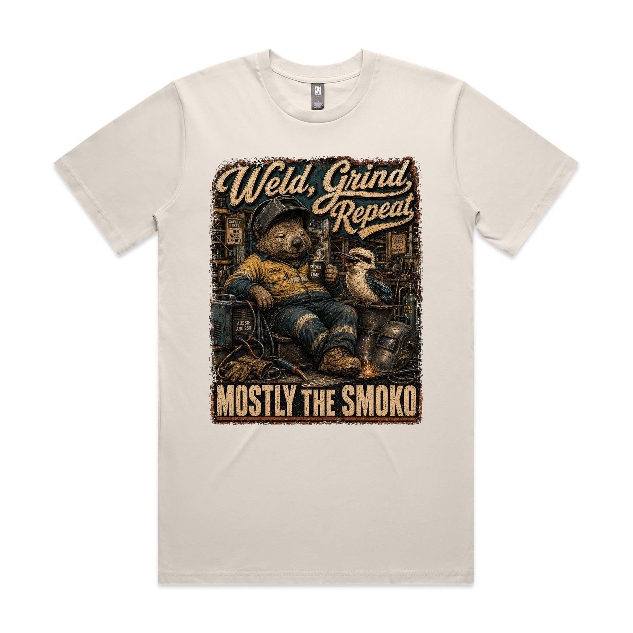 Weld, Grind, Repeat | Wombat Welder Tee