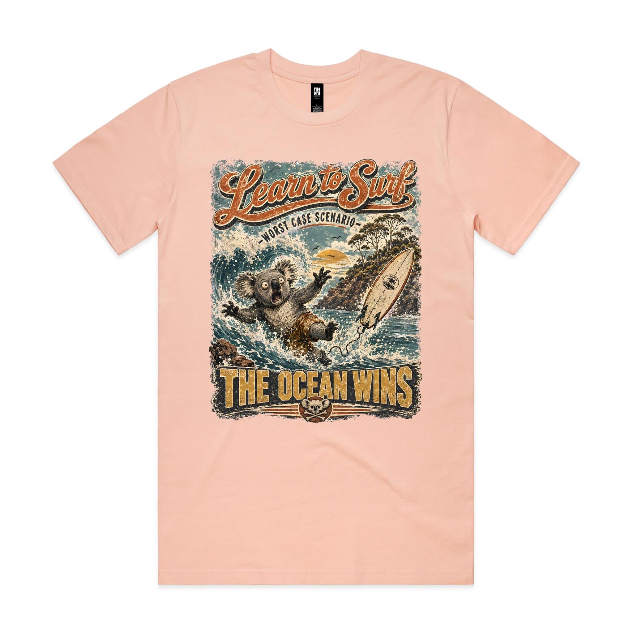 Learn to Surf — The Ocean Wins | Koala Surf Tee