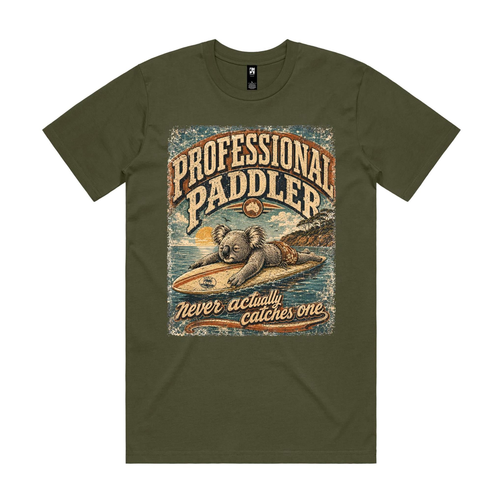 Professional Paddler — Never Actually Catches One | Koala Surf Tee