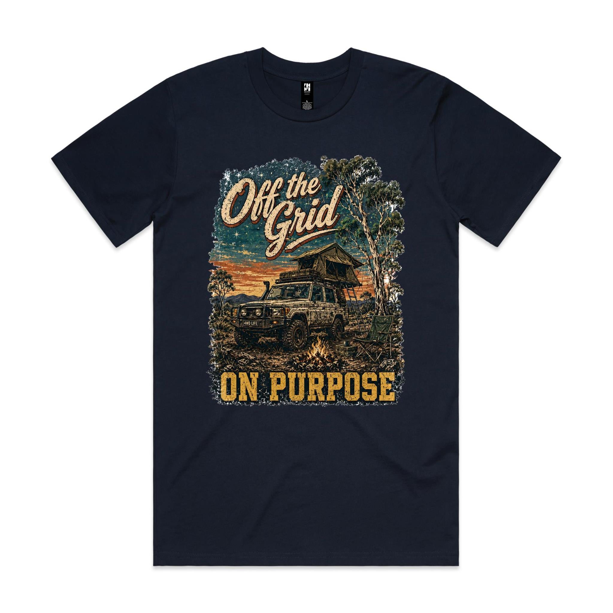 Off the Grid, On Purpose — 4WD Camping Tee