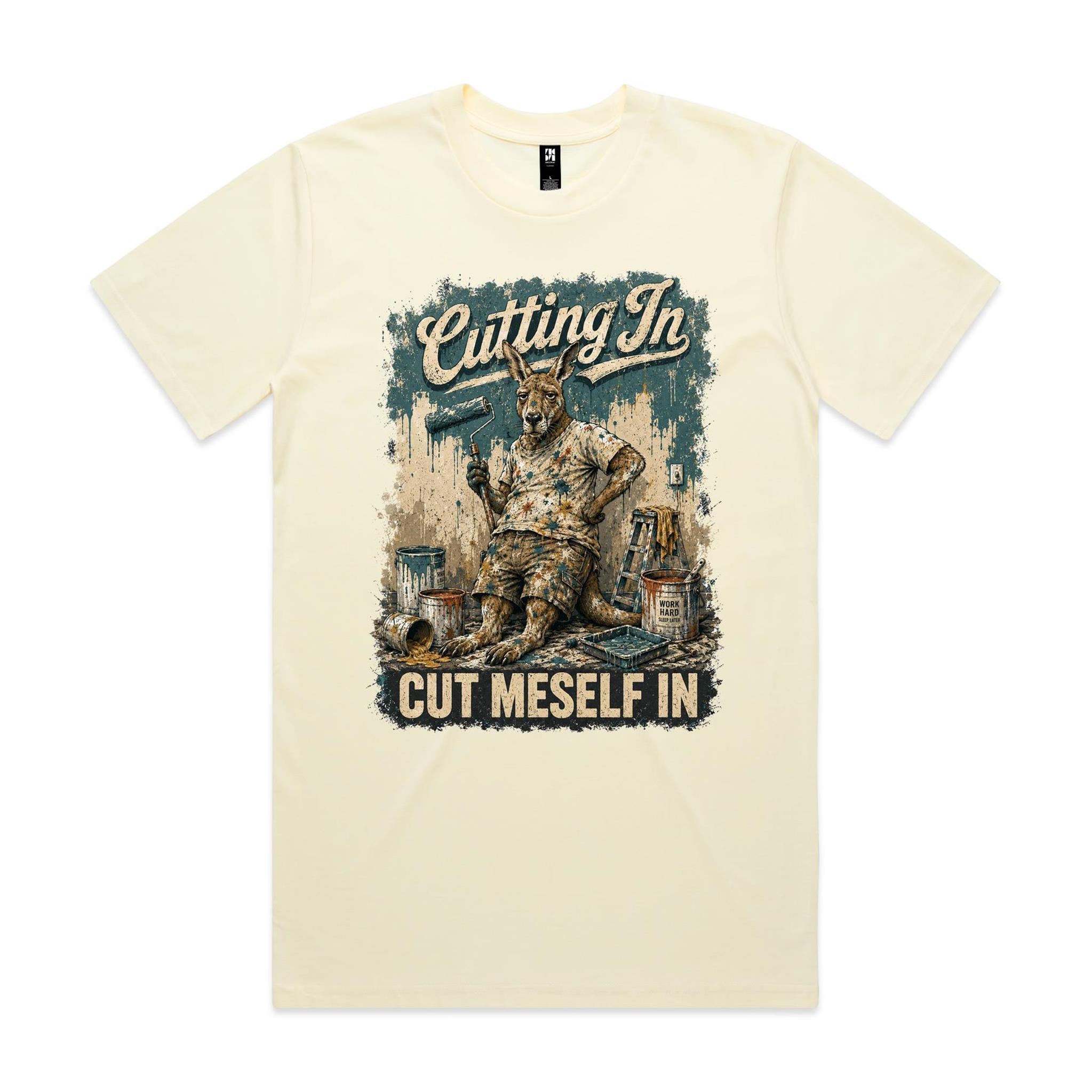 Cutting In — Cut Meself In | Kangaroo Painter Tee