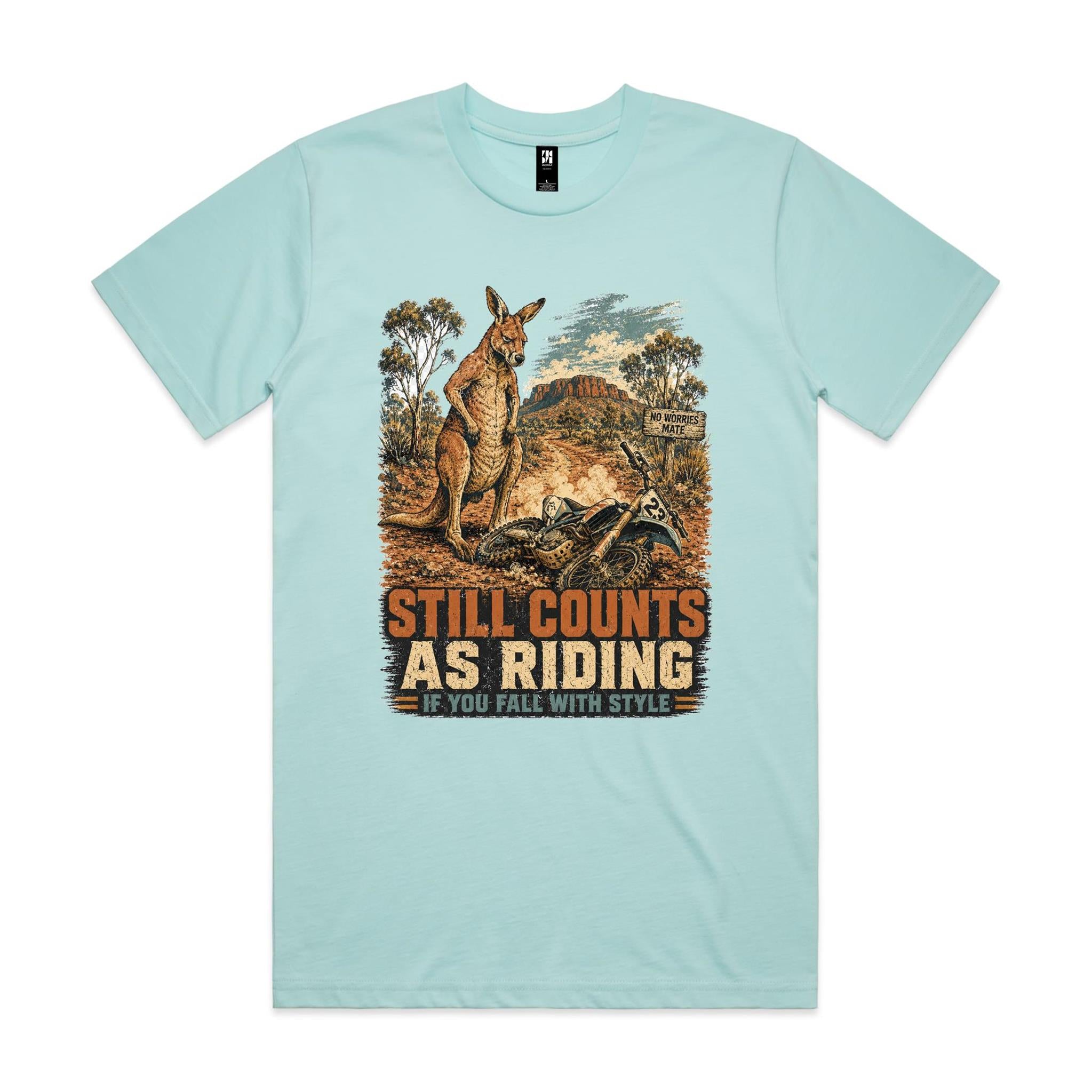 Still Counts as Riding — Kangaroo Dirt Bike Tee