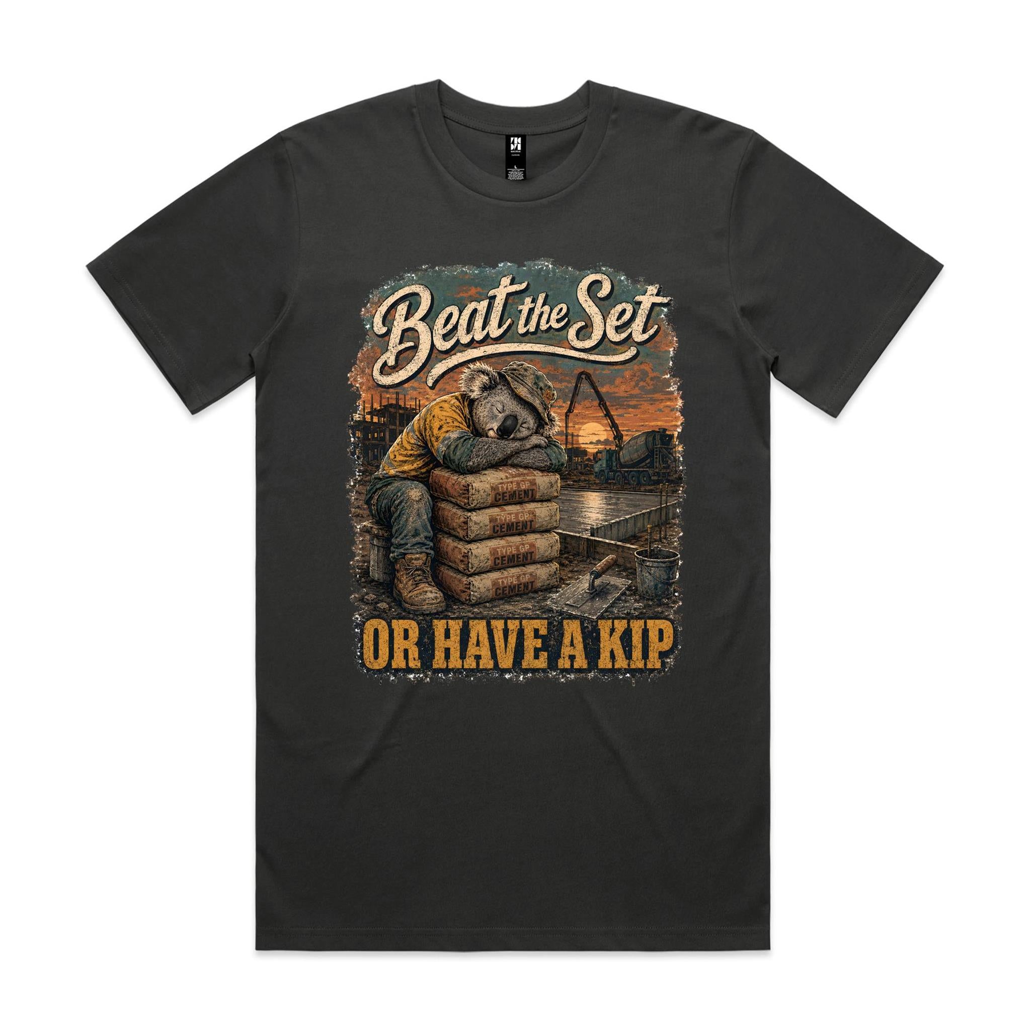 Beat the Set — Or Have a Kip | Koala Concreter Tee