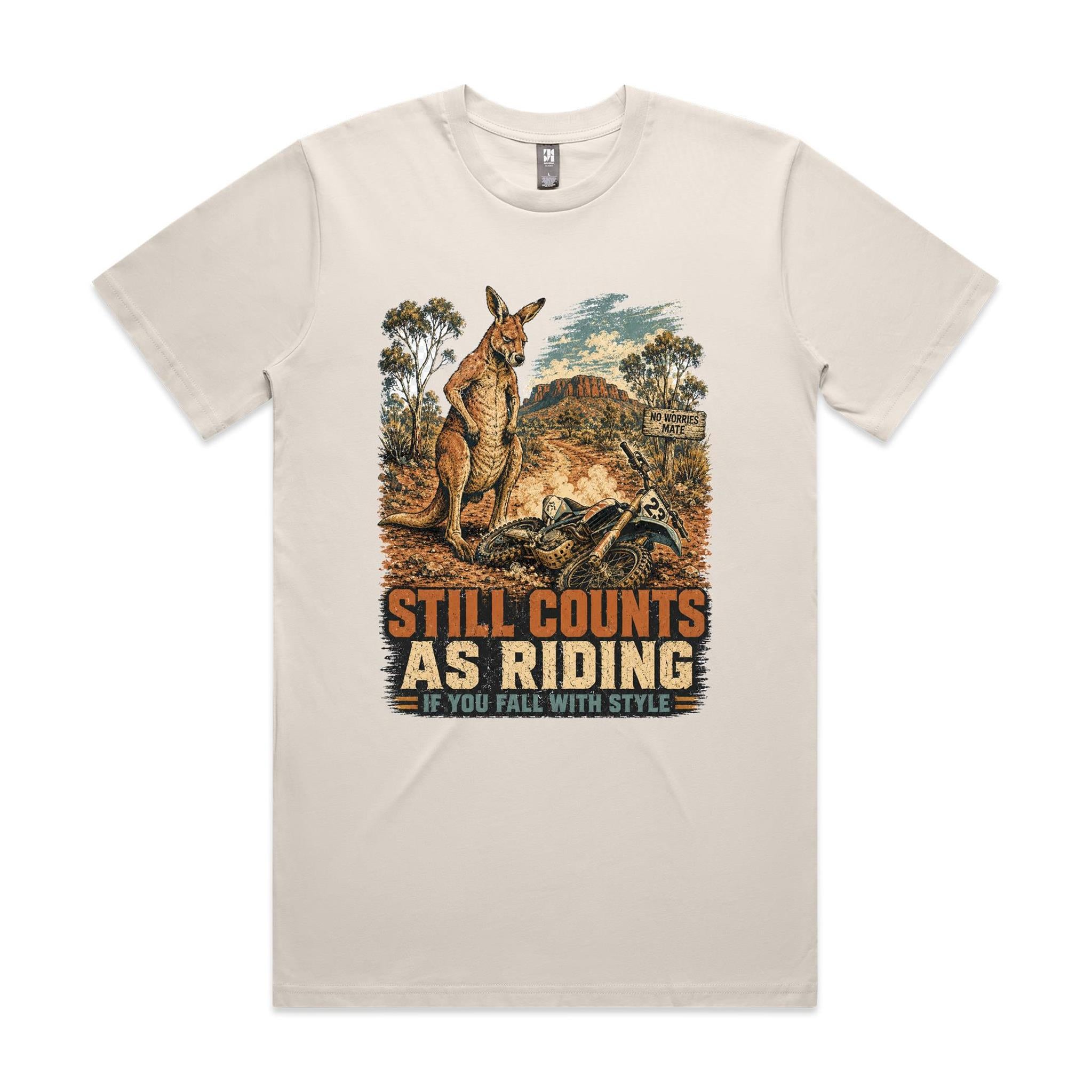 Still Counts as Riding — Kangaroo Dirt Bike Tee