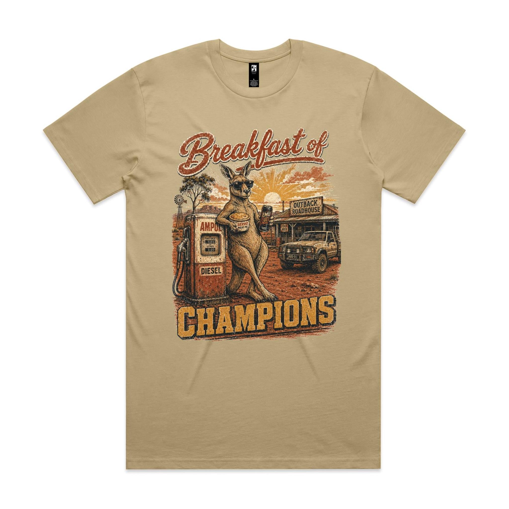 Breakfast of Champions — Kangaroo Servo Tee