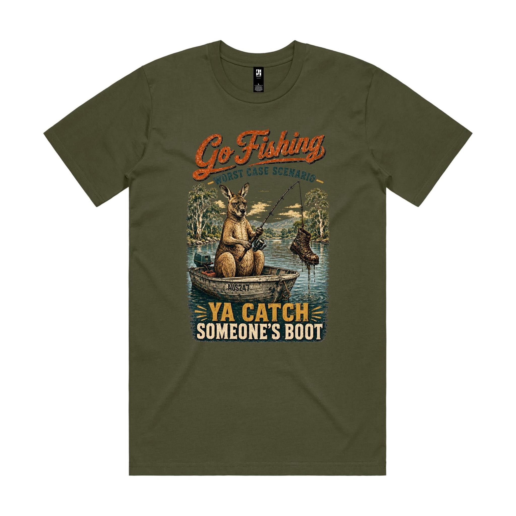 Ya Catch Someone's Boot | Kangaroo Fishing Tee