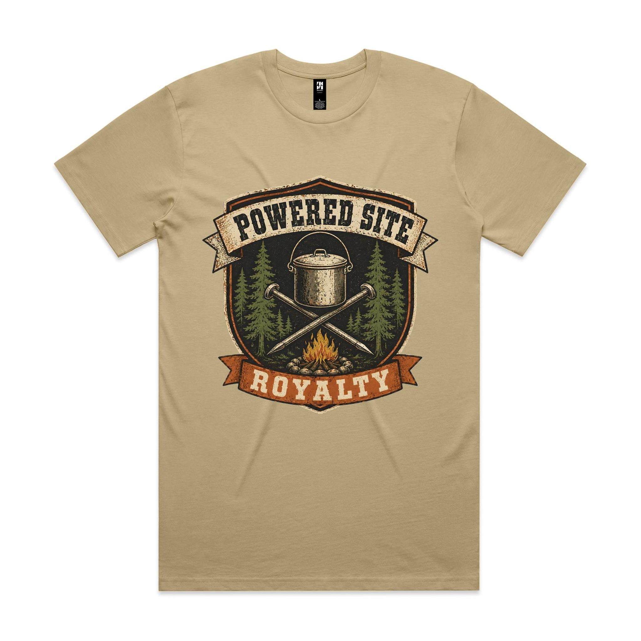 Powered Site Royalty — Camping Tee
